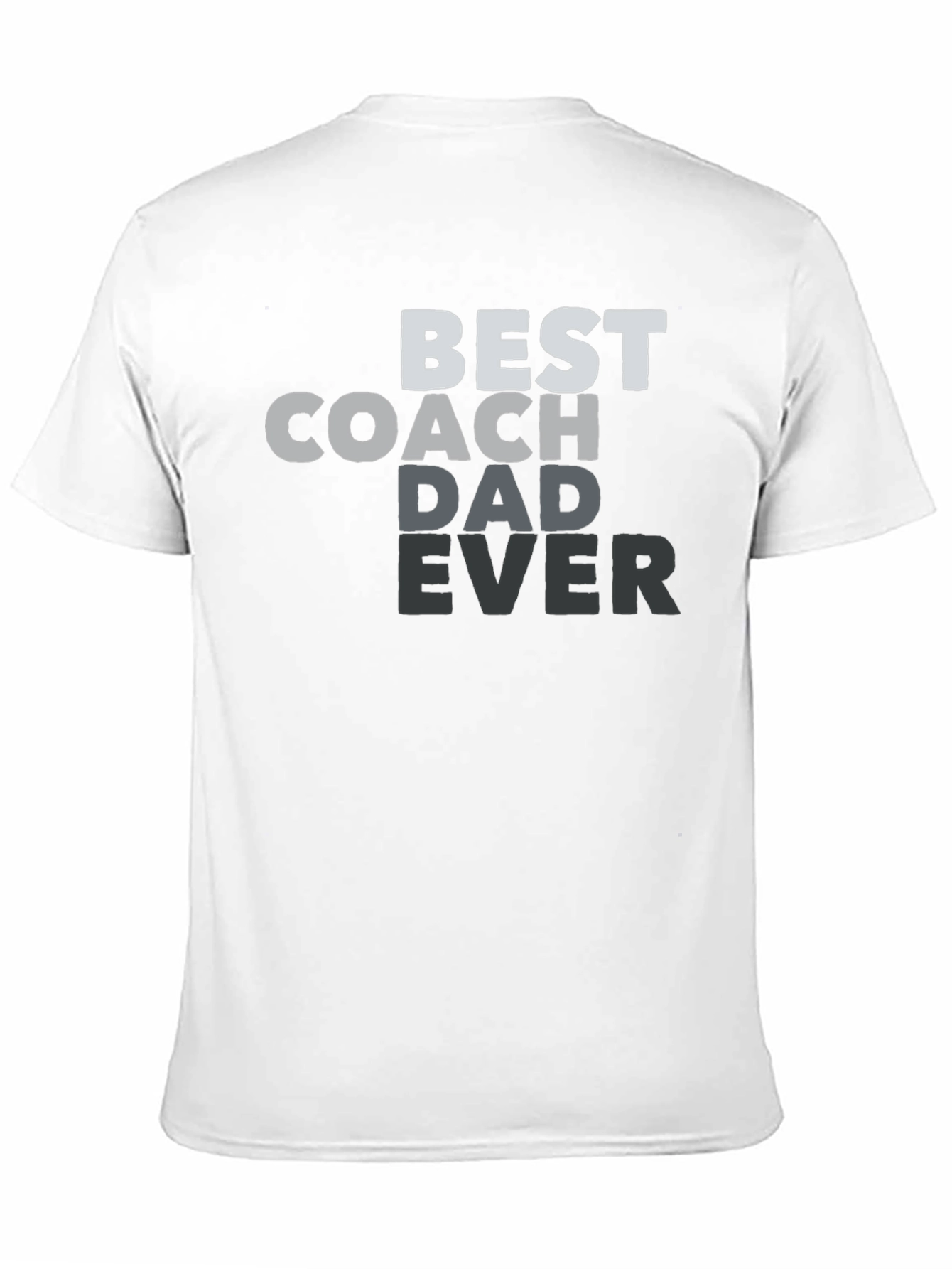 Best Coach Dad Ever Black Graphic Tee
