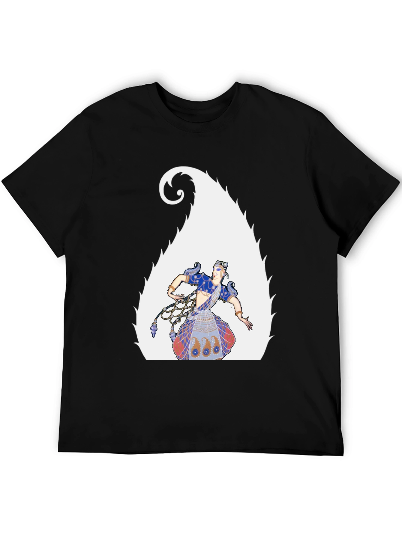 Artistic Graphic Tee - Dancer Design