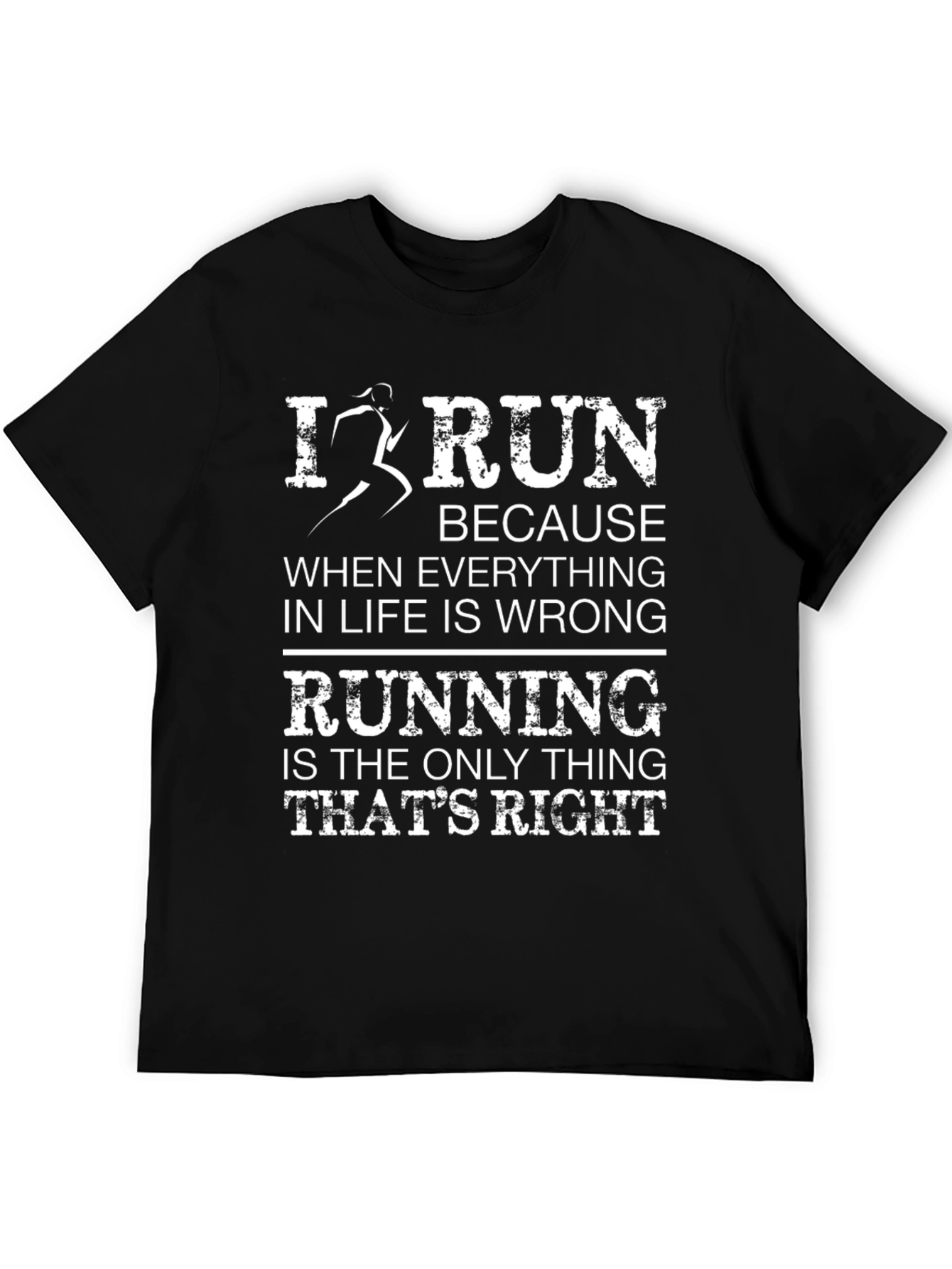I Run Because T-Shirt - Funny Runner Tee