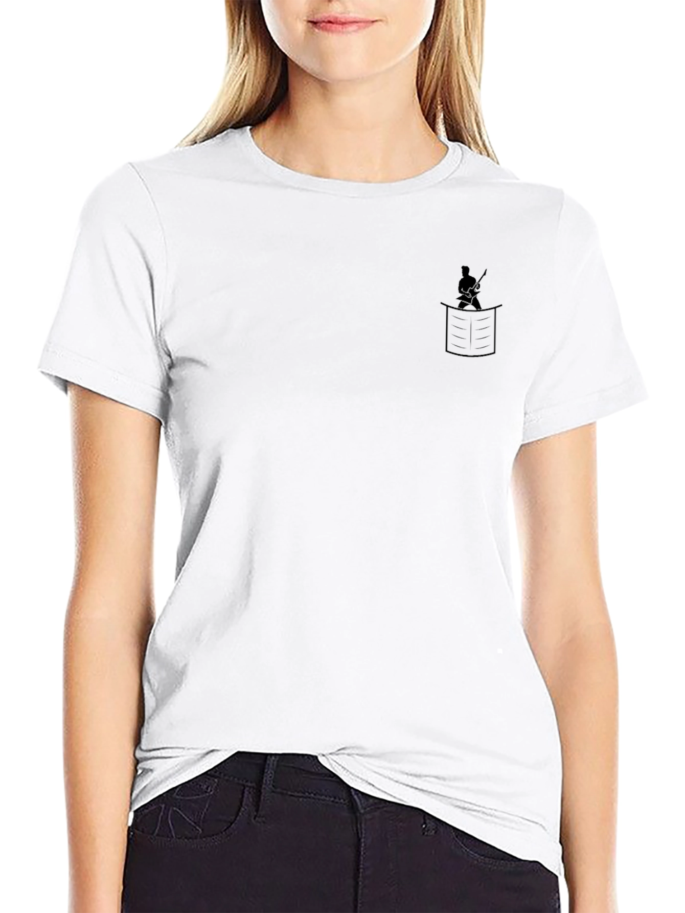 Samurai Pocket Graphic Tee - Black