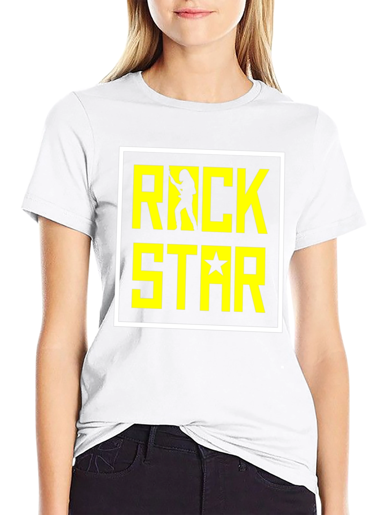 Rock Star Graphic T-Shirt - Black Cotton Tee