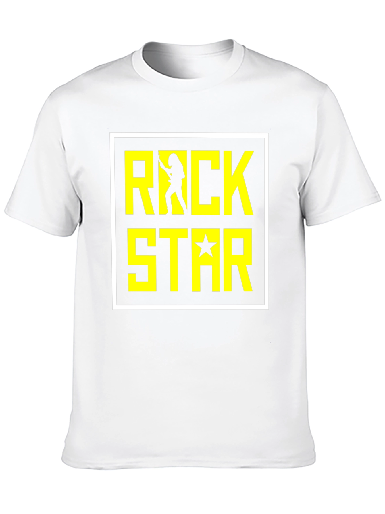 Rock Star Graphic T-Shirt - Black Cotton Tee