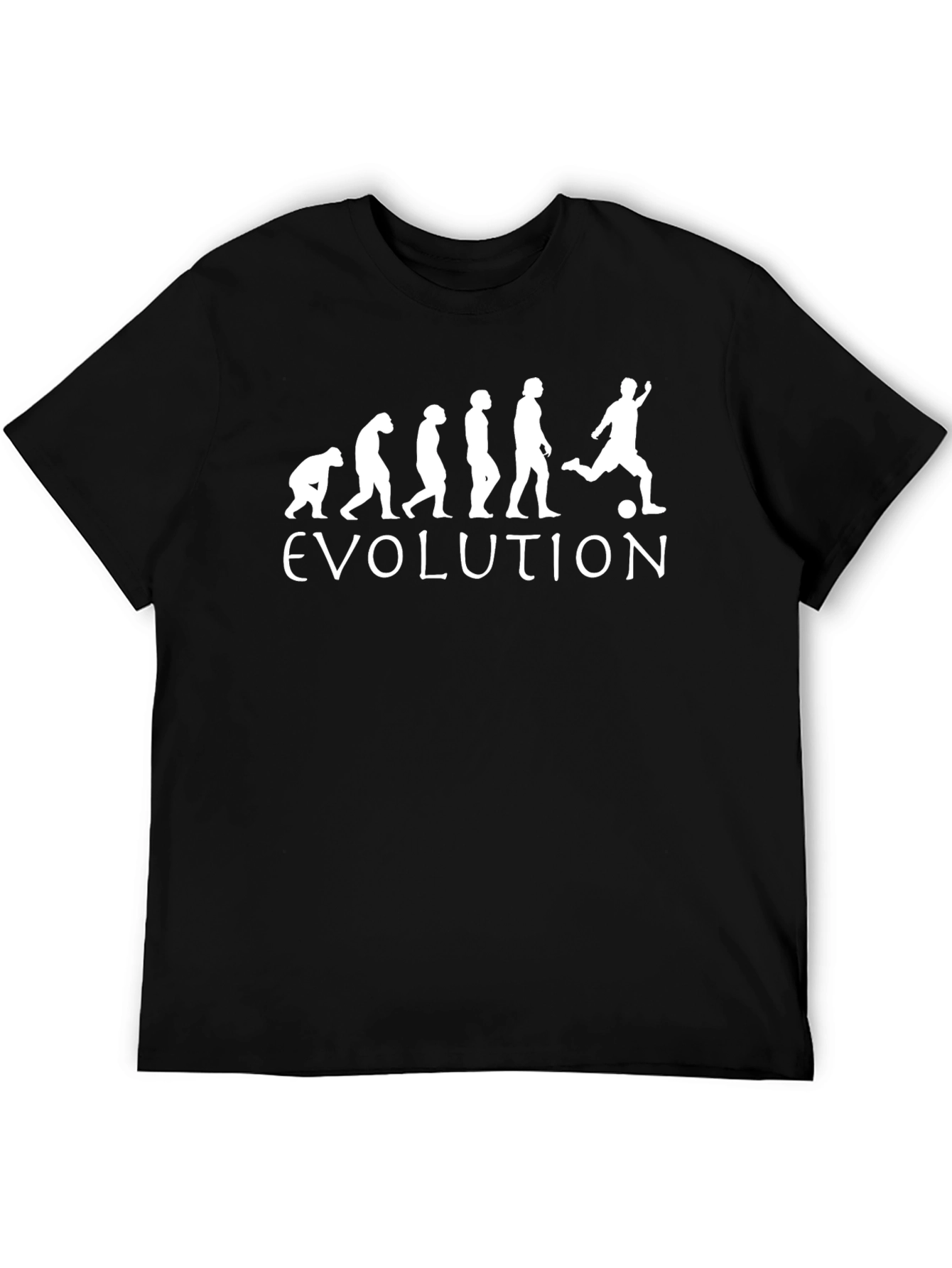 Evolution of Soccer Black T-Shirt