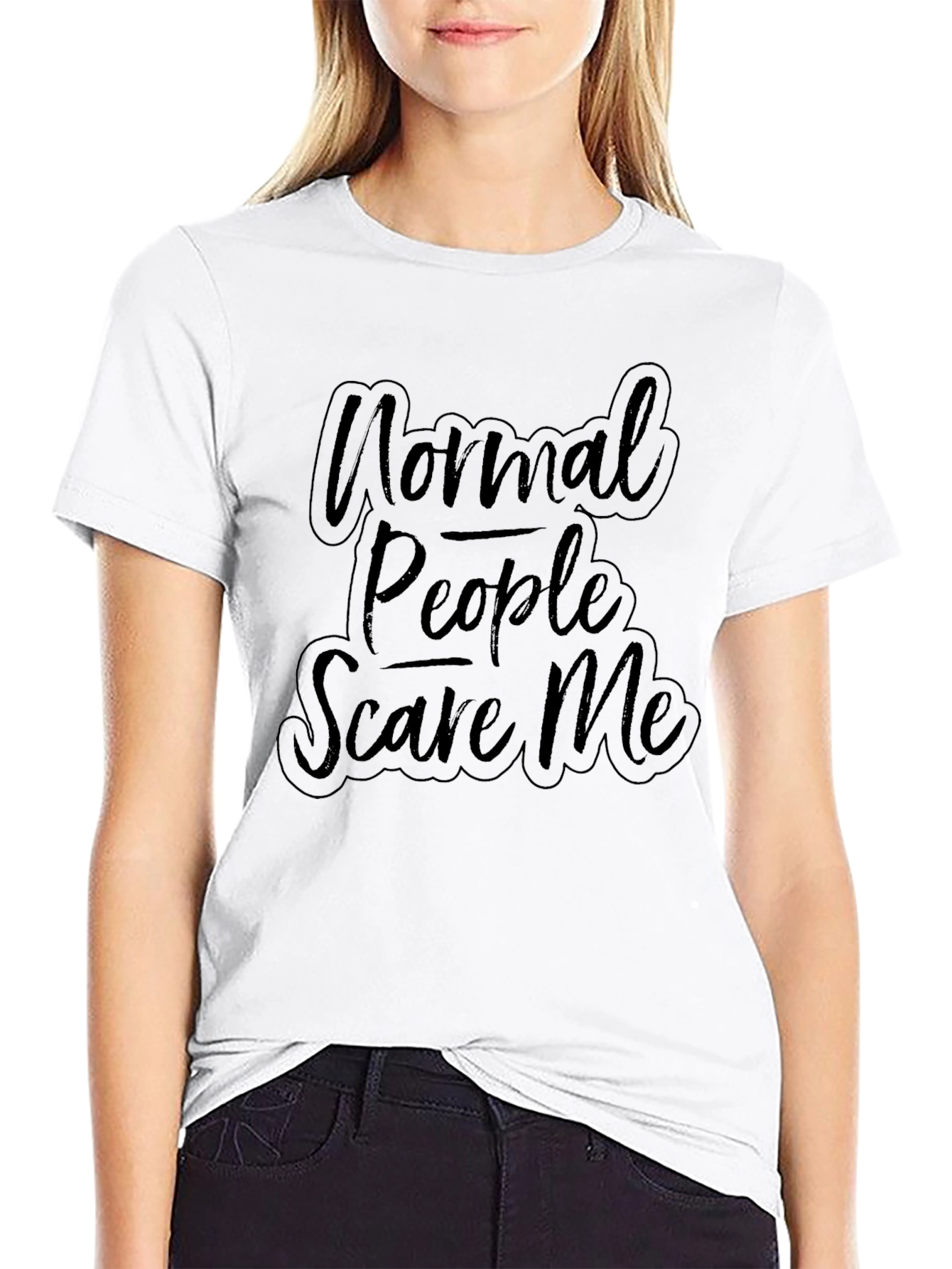Normal People Scare Me Graphic T-Shirt