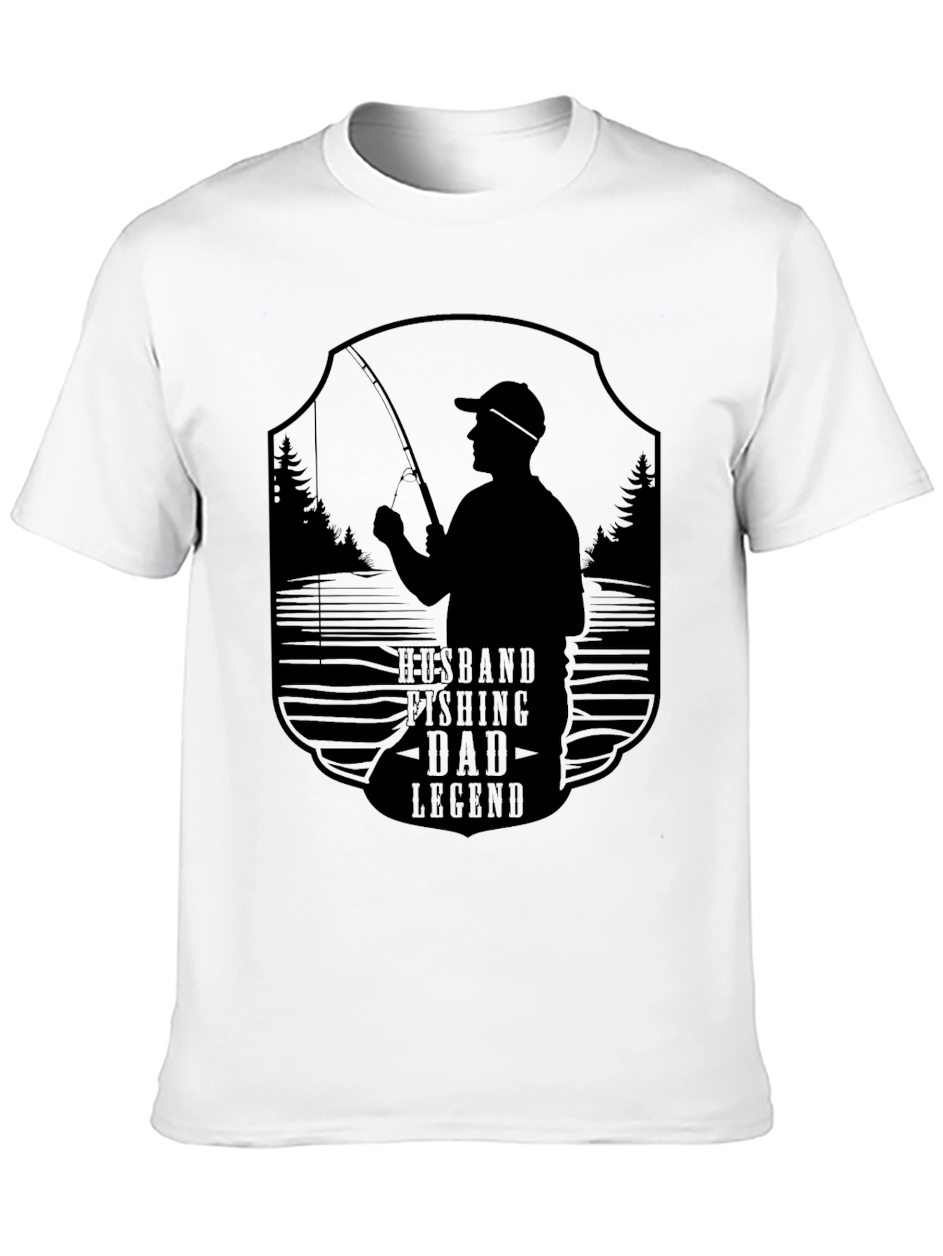Husband Fishing Dad Legend T-Shirt