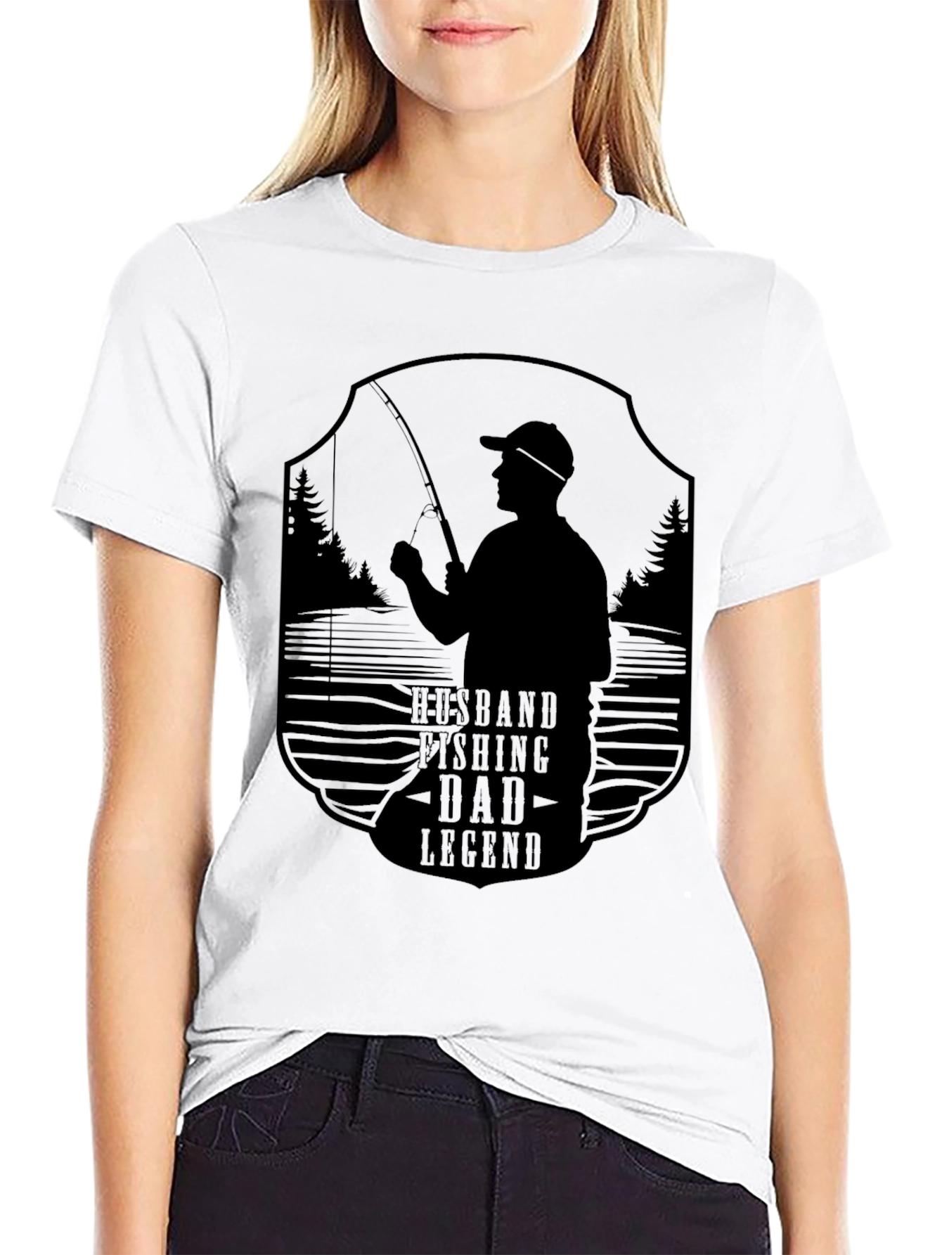 Husband Fishing Dad Legend T-Shirt