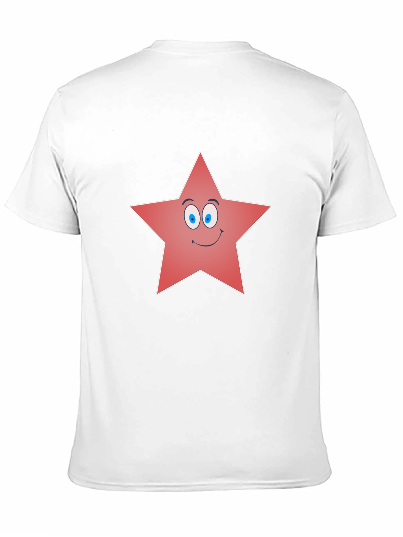 Funny Star Graphic Tee - Black Cotton Blend Shirt