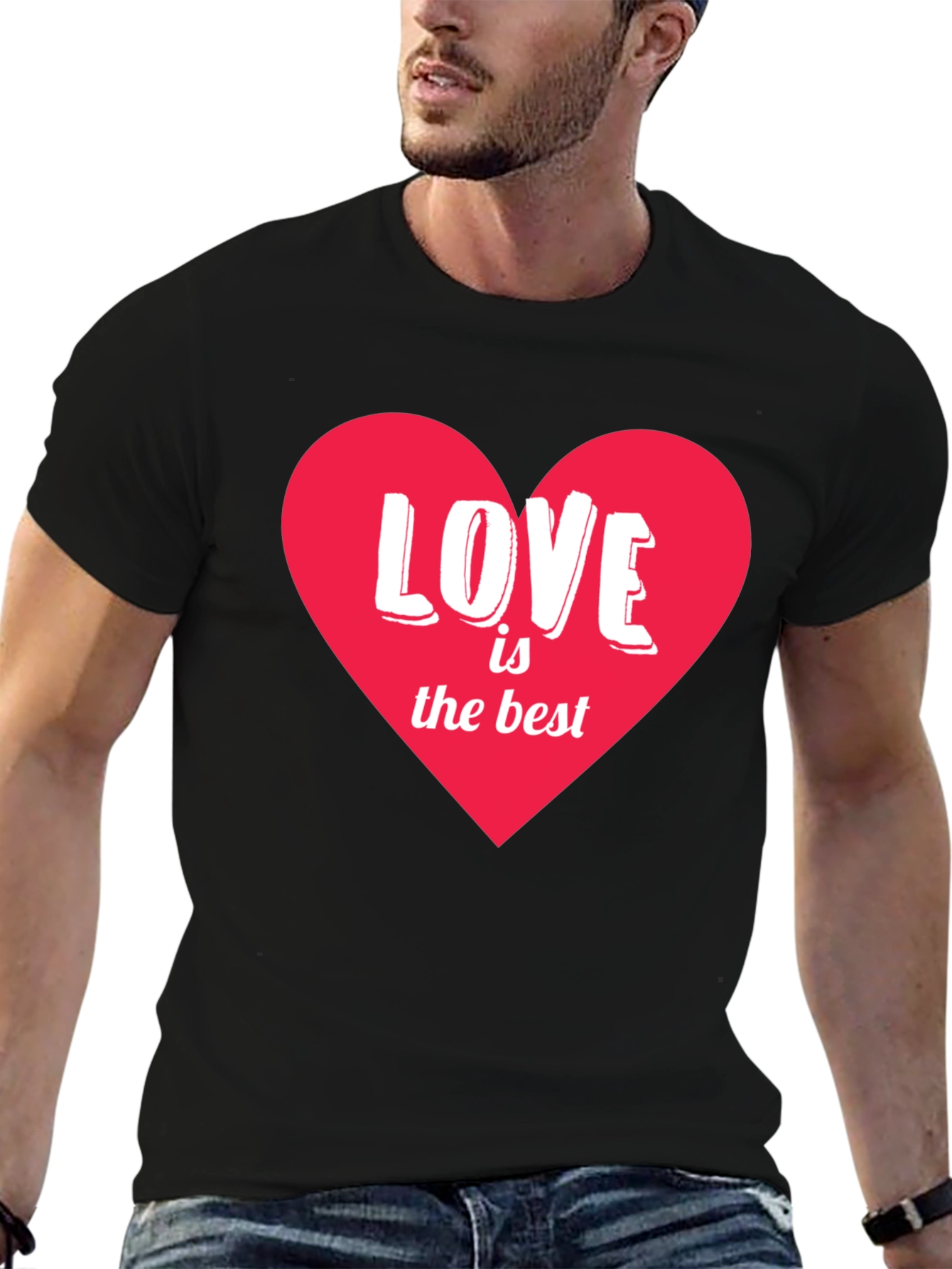 Love is the Best Heart Graphic T-Shirt