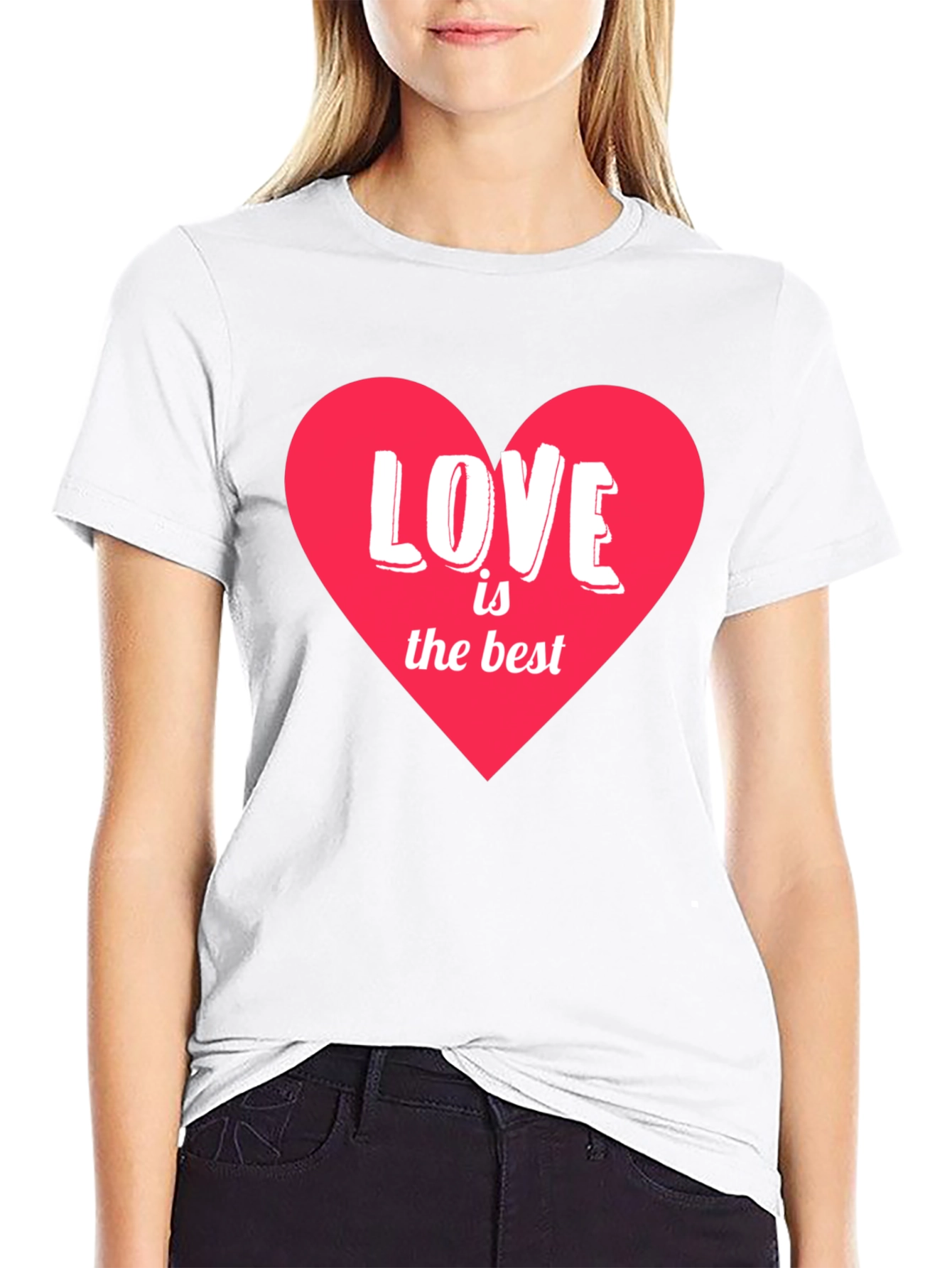 Love is the Best Heart Graphic T-Shirt