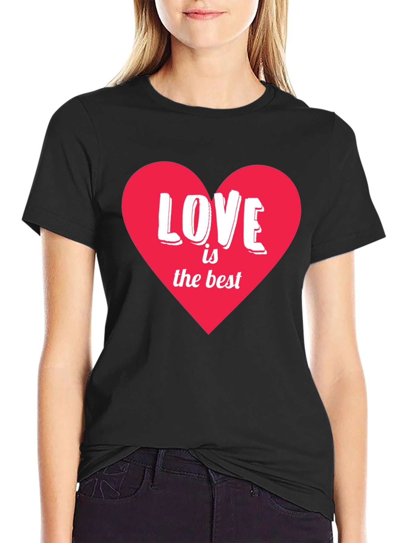 Love is the Best Heart Graphic T-Shirt