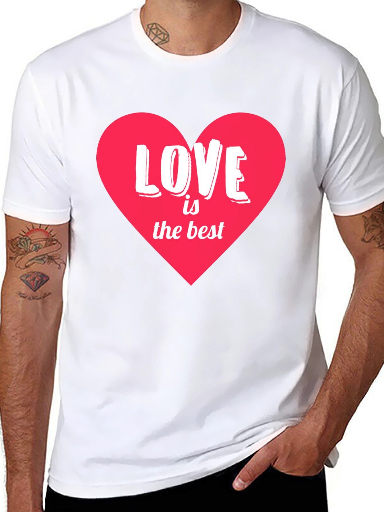 Love is the Best Heart Graphic T-Shirt