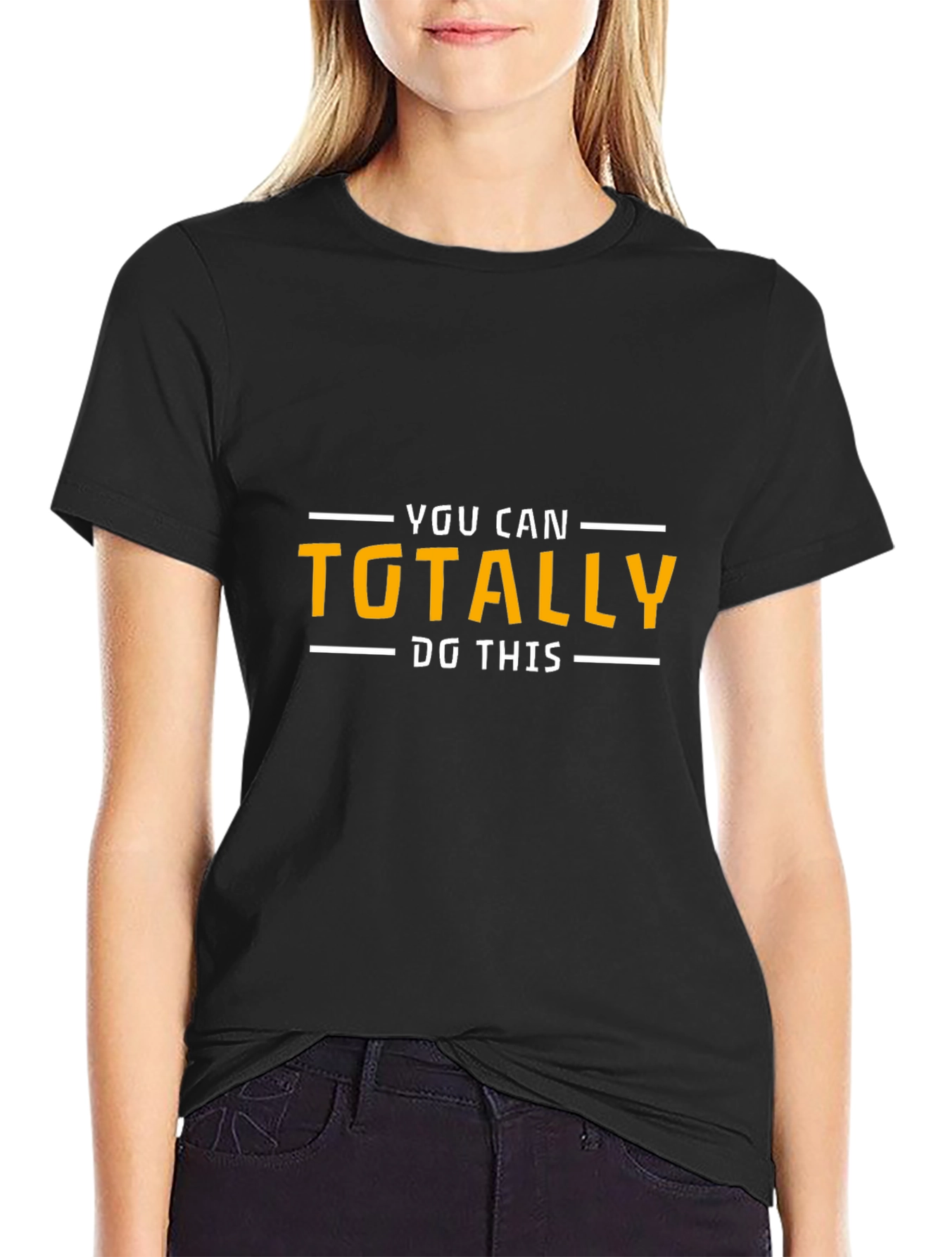 Motivational You Can Totally Do This Black T-Shirt