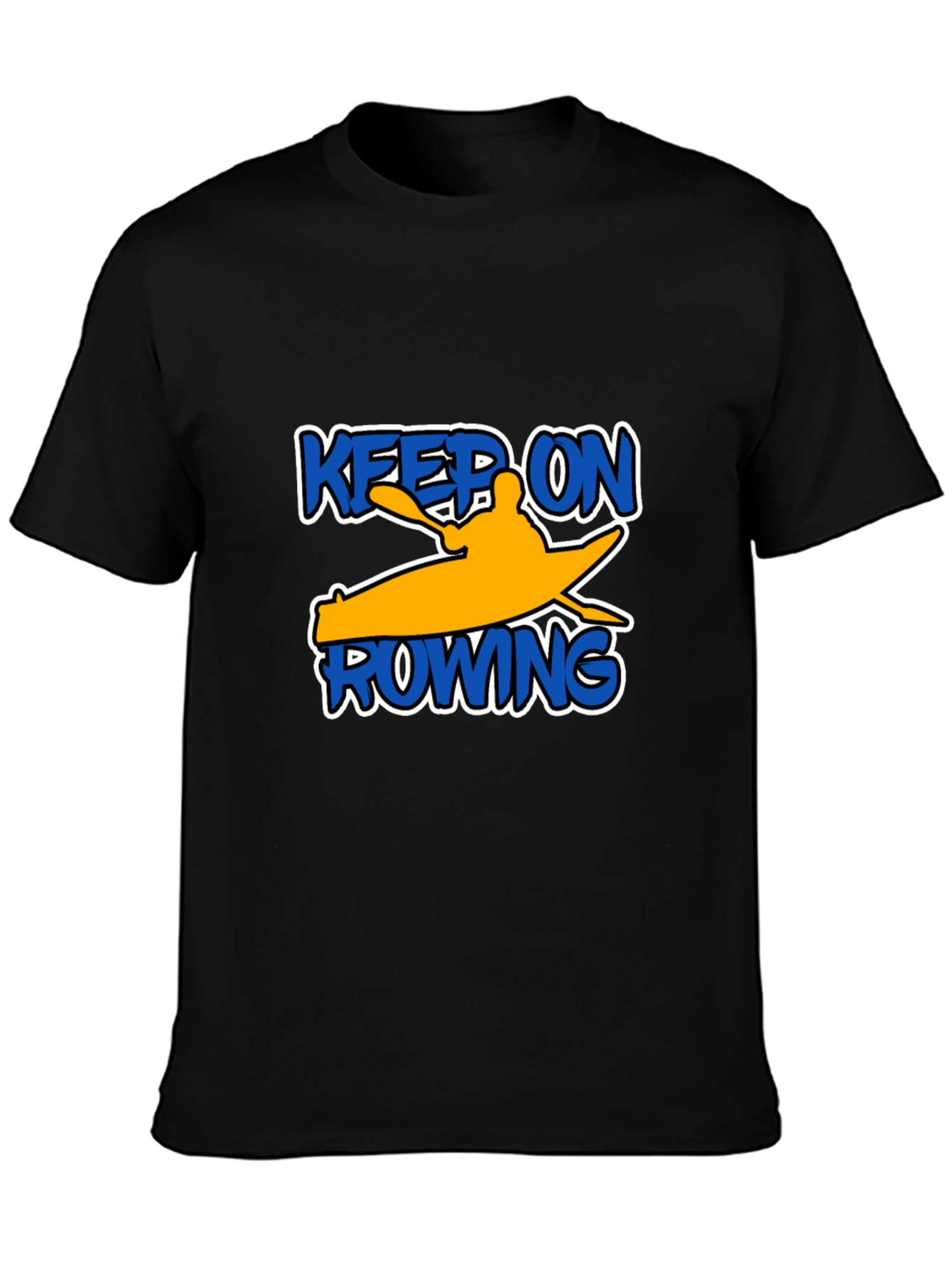 Keep On Rowing Black T-Shirt