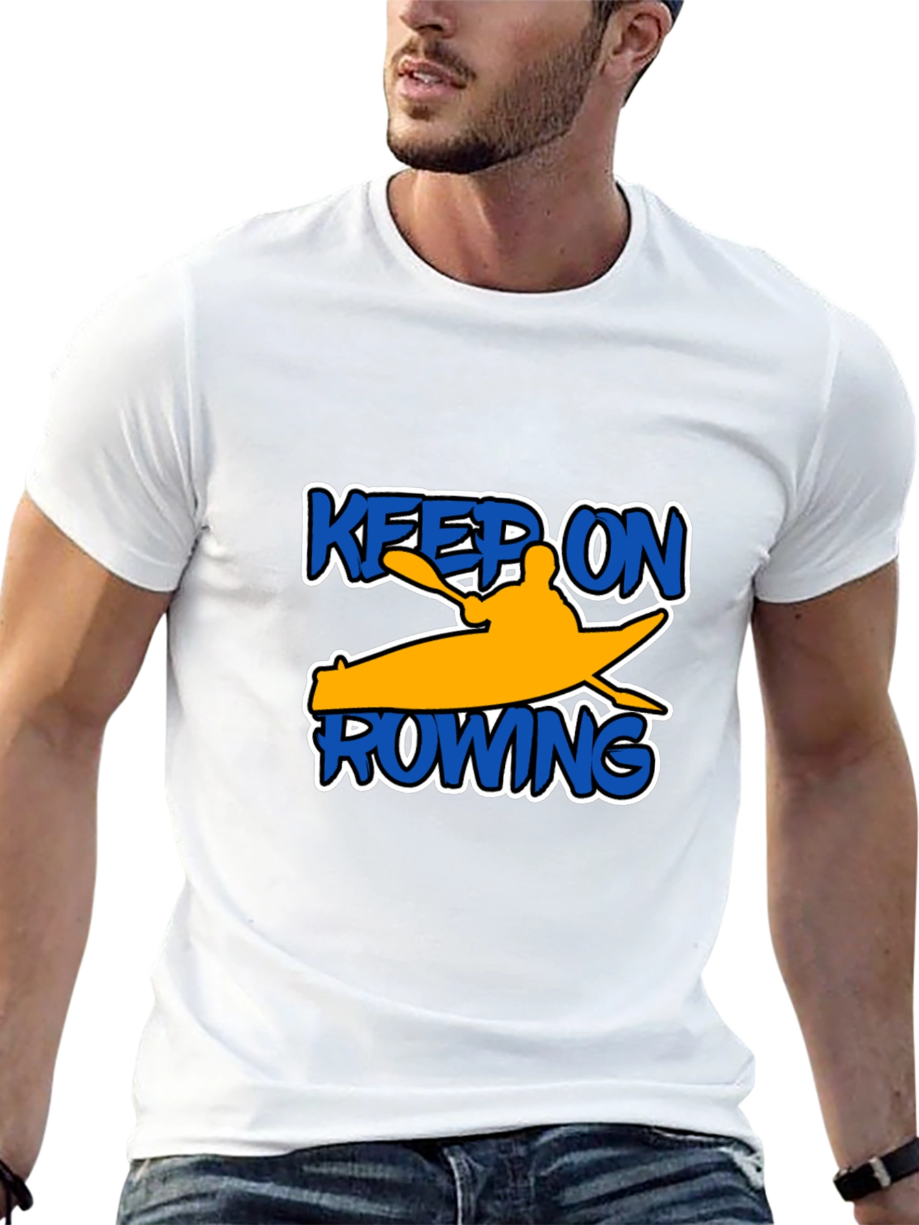 Keep On Rowing Black T-Shirt