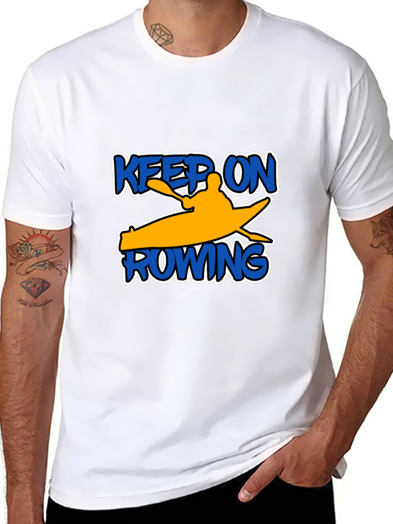 Keep On Rowing Black T-Shirt