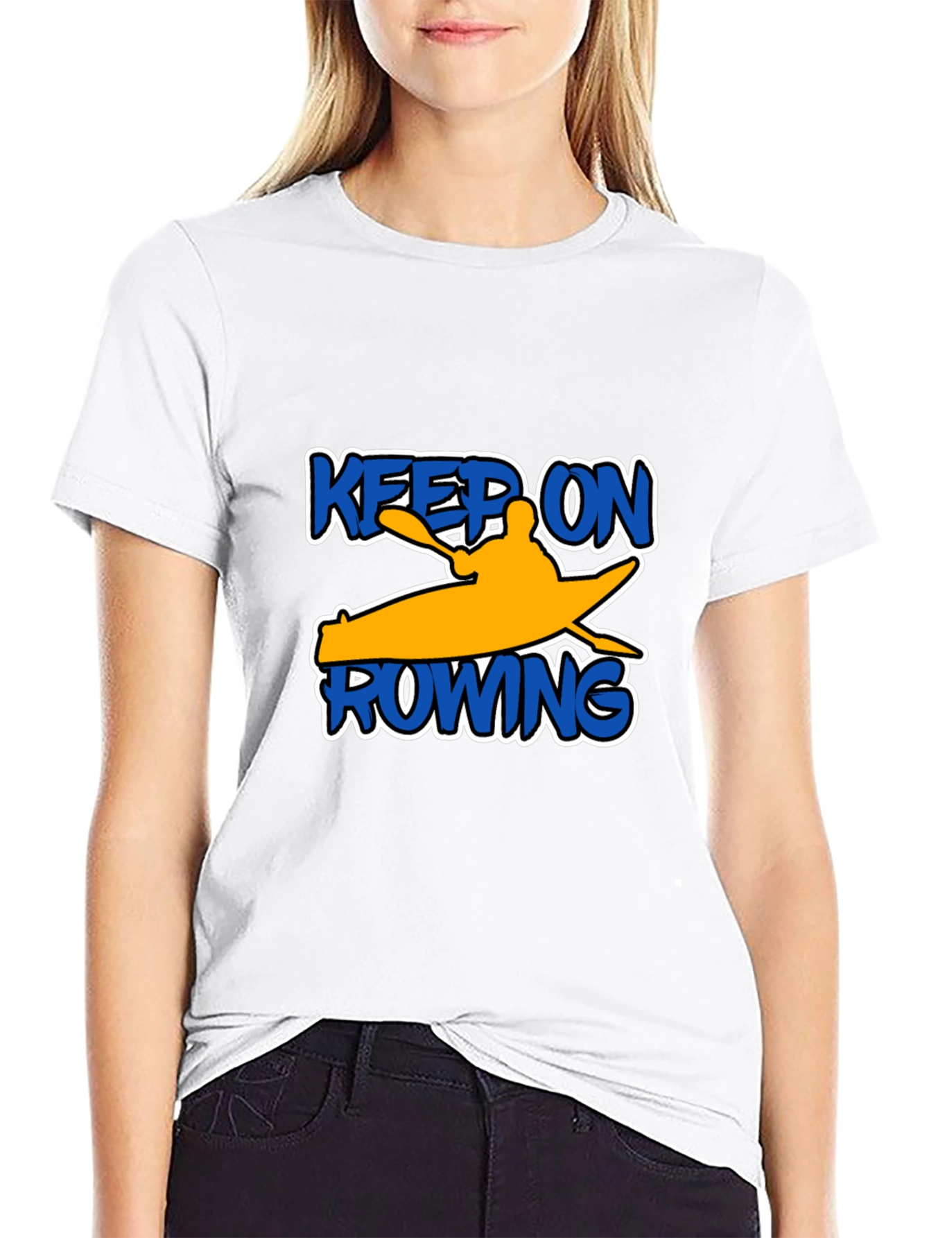 Keep On Rowing Black T-Shirt