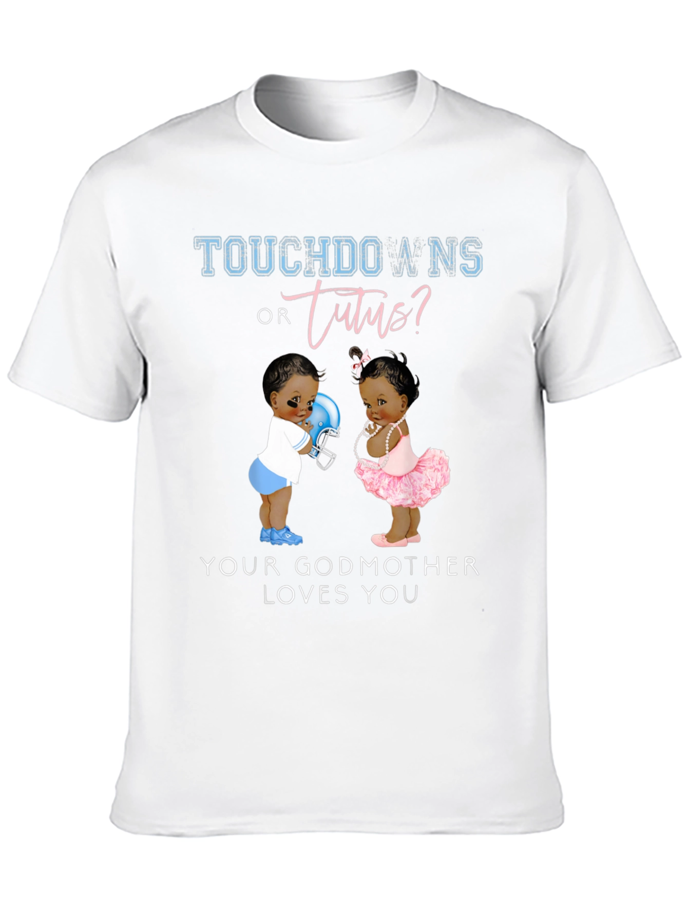 Touchdowns or Tutus Gender Reveal Shirt