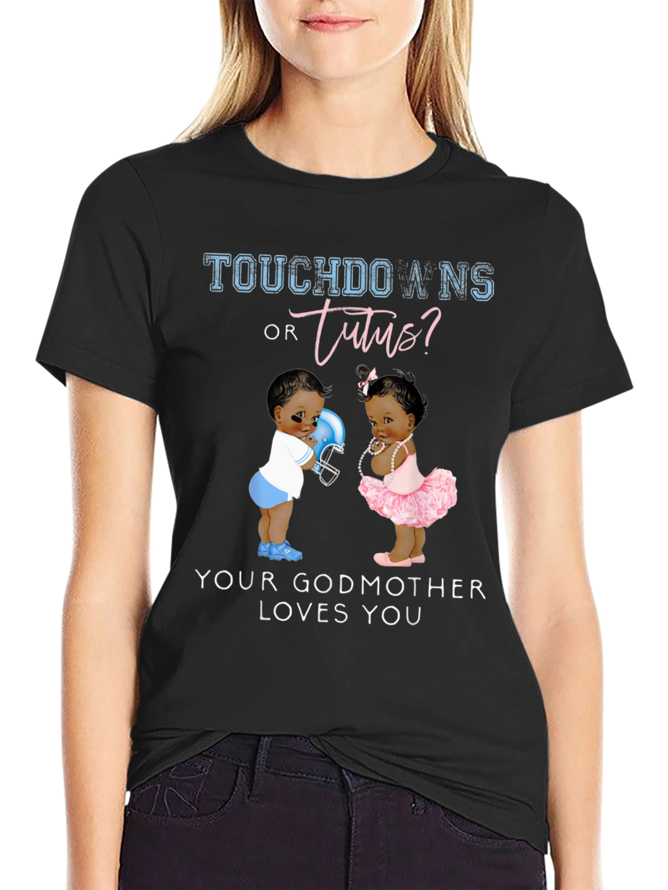 Touchdowns or Tutus Gender Reveal Shirt