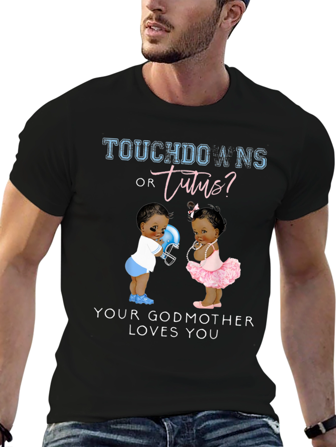 Touchdowns or Tutus Gender Reveal Shirt