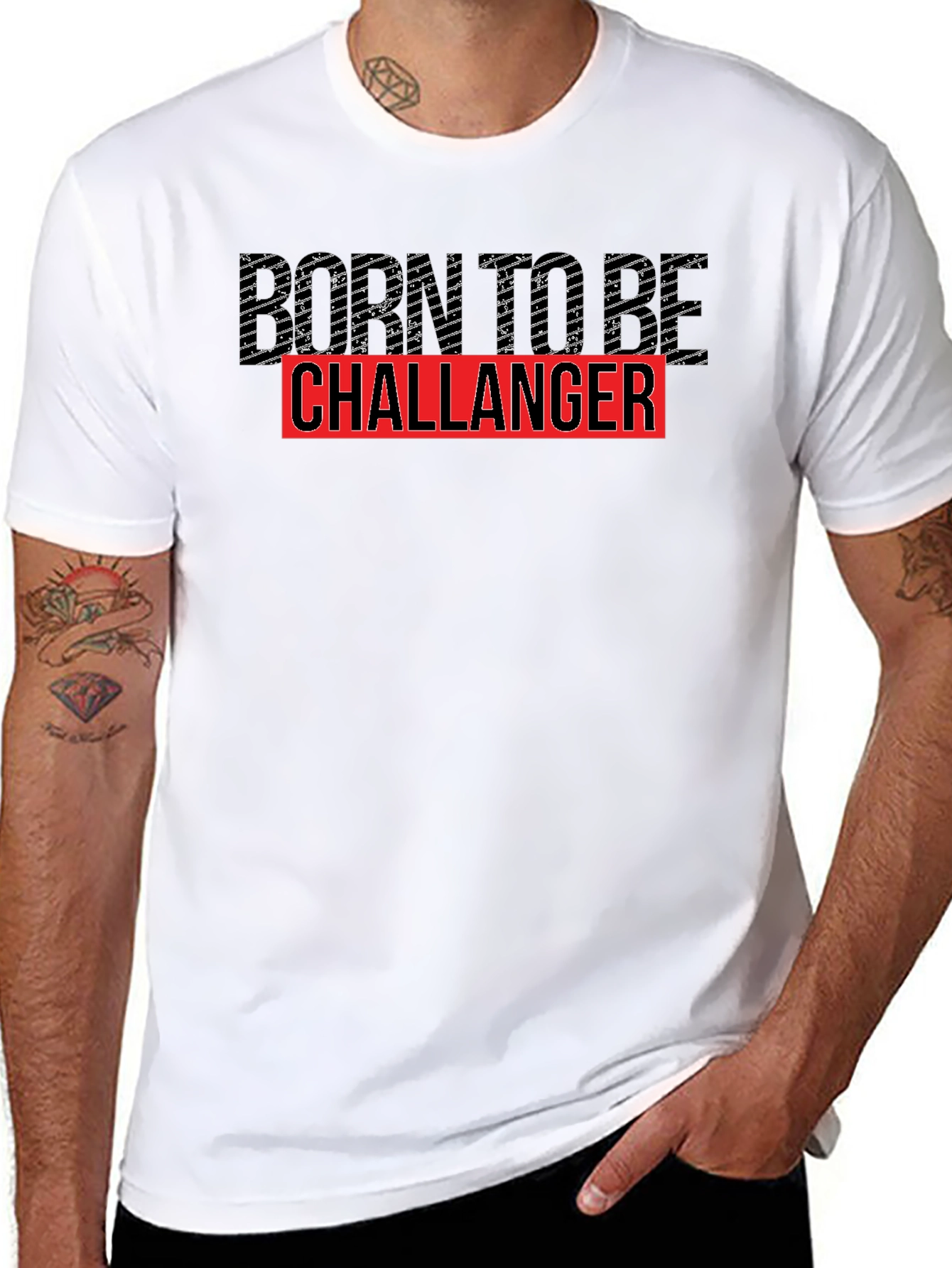 Run Off Challenger Black Tee