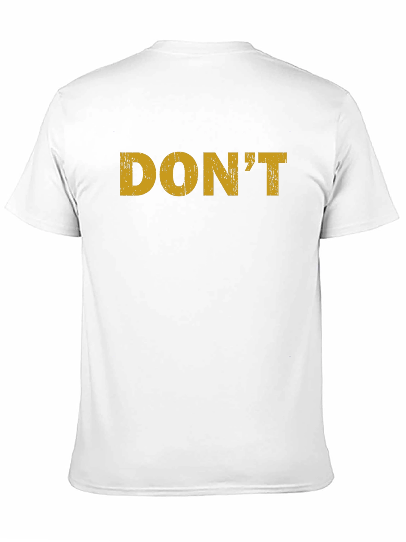 DONT Slogan Graphic Tee - Casual Black T-Shirt