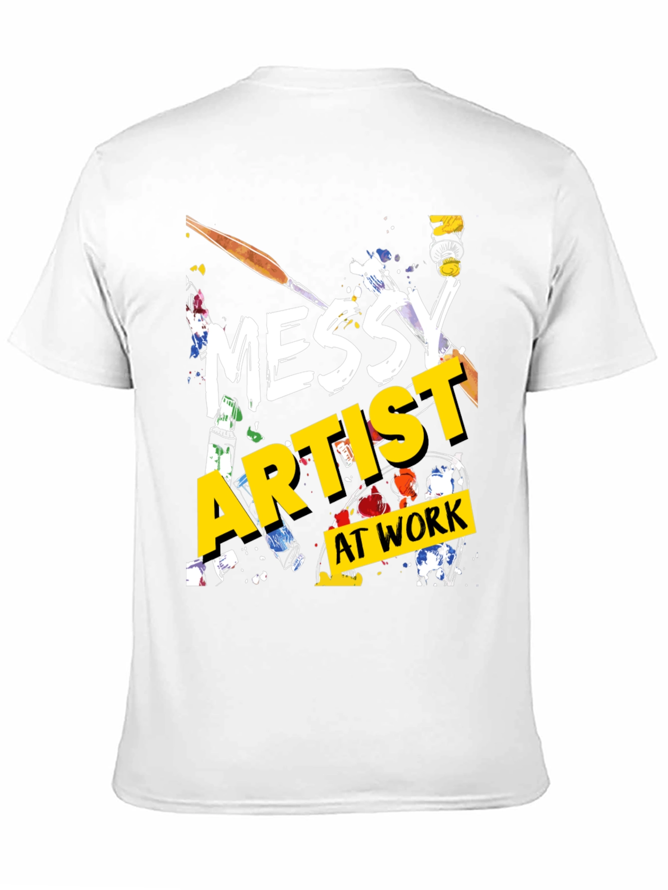 Messy Artist at Work Graphic T-Shirt