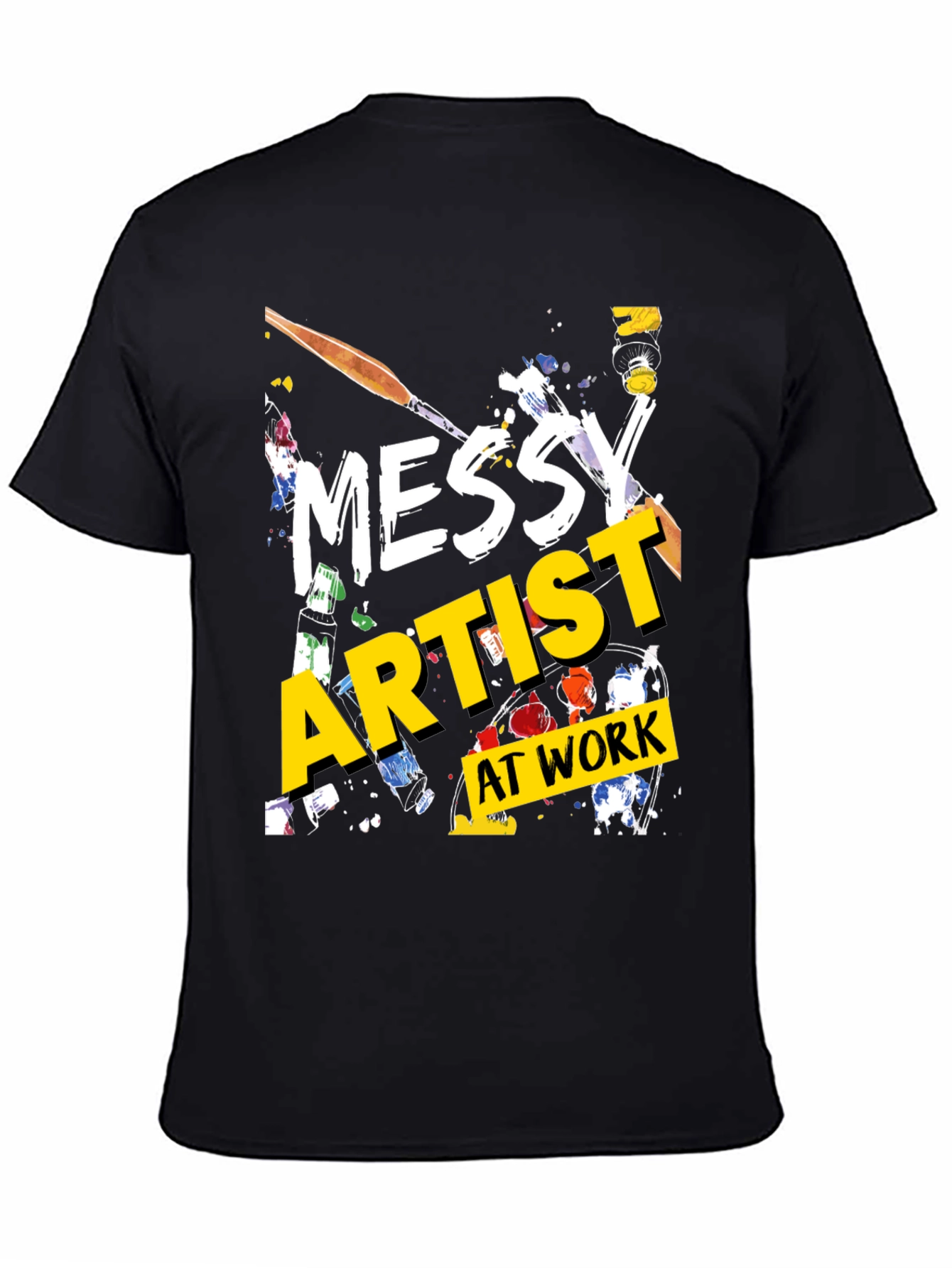 Messy Artist at Work Graphic T-Shirt