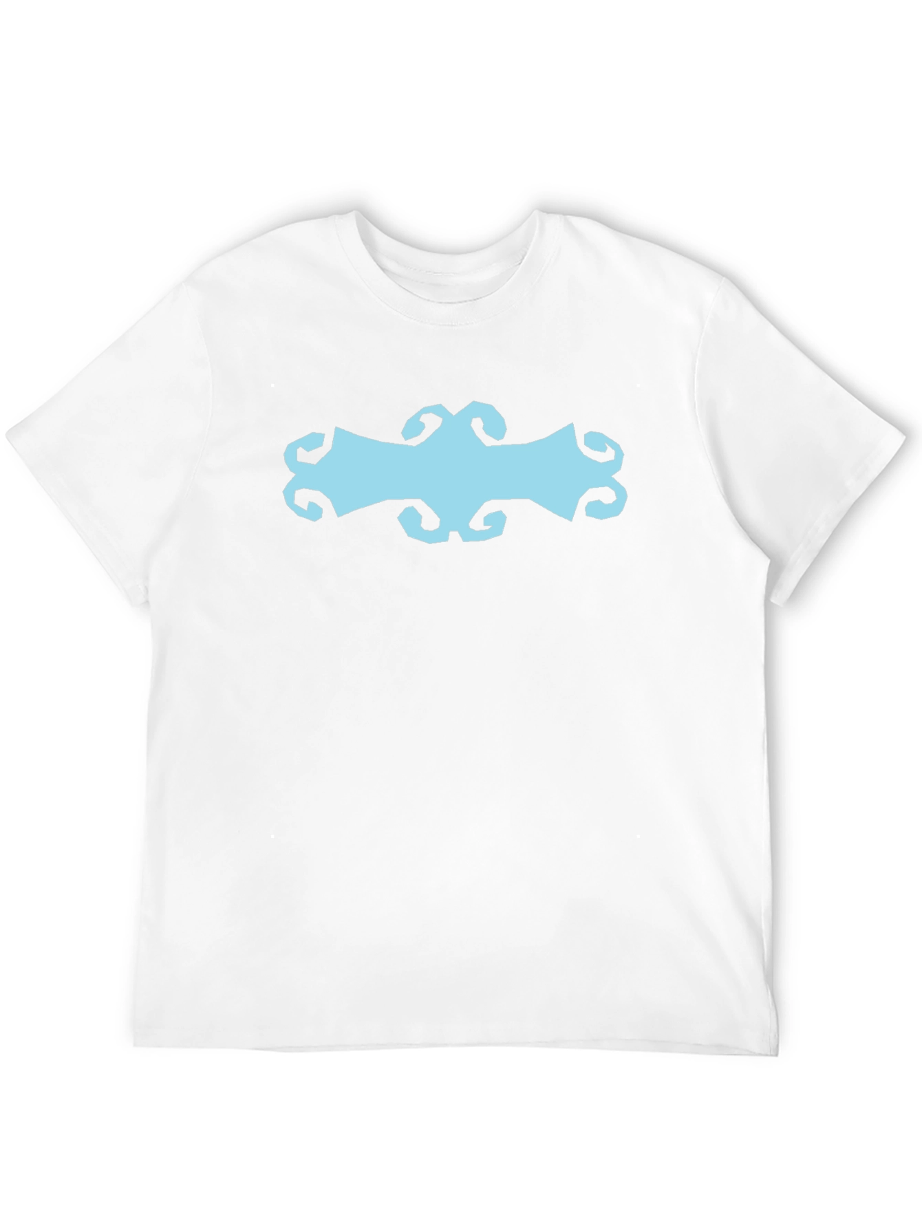 Abstract Graphic Print Black Cotton T-Shirt