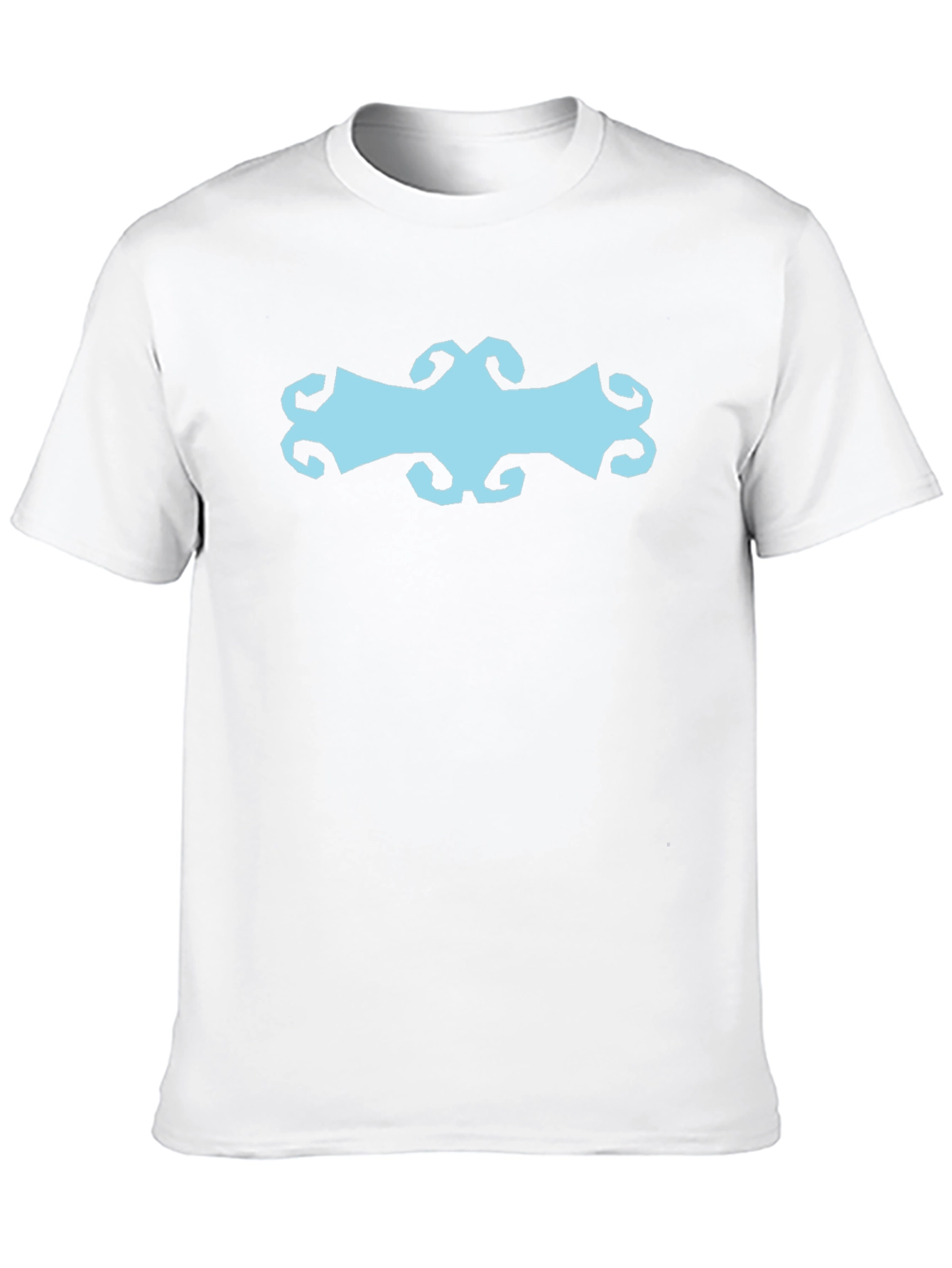 Abstract Graphic Print Black Cotton T-Shirt