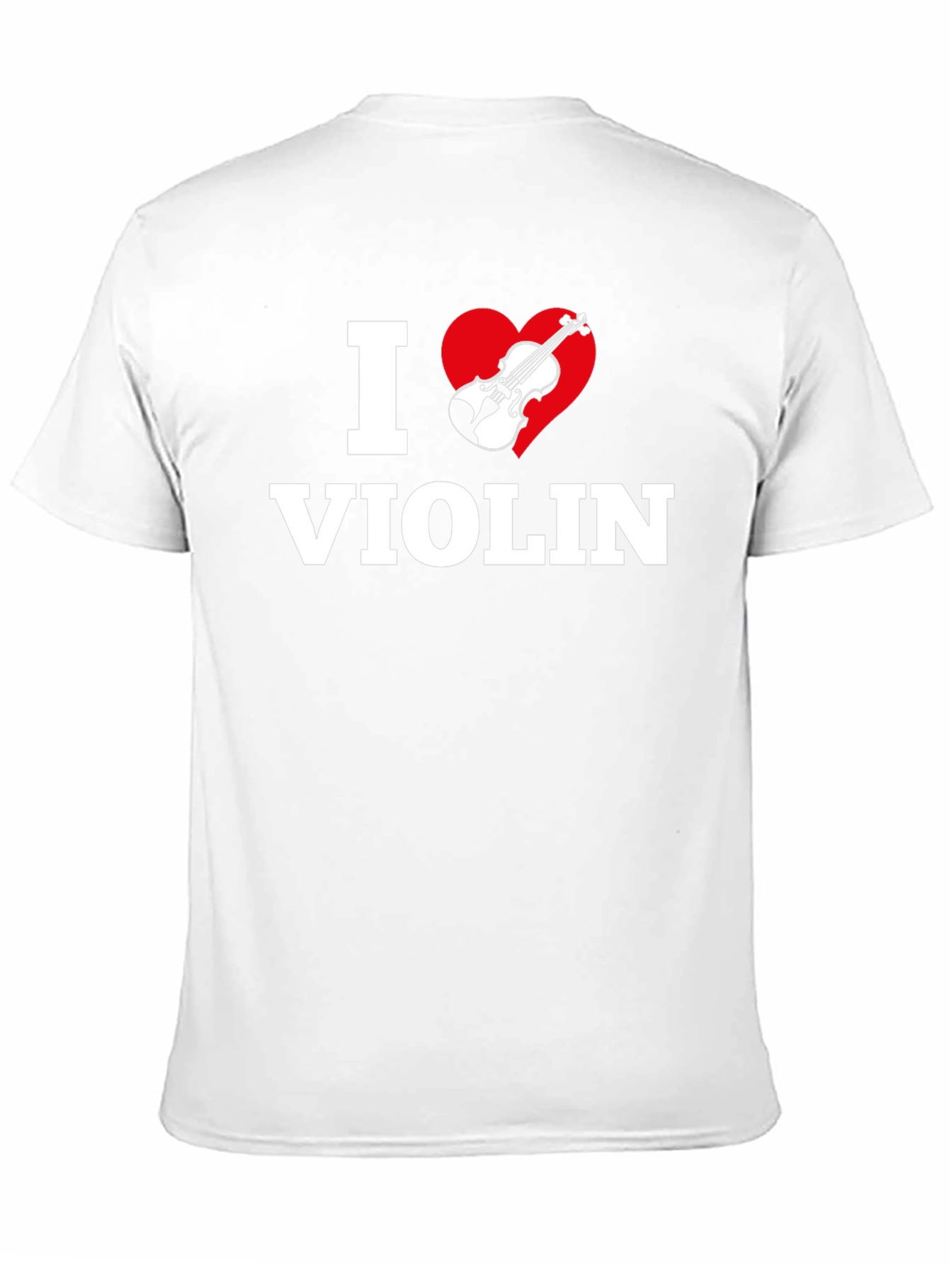 I Heart Violin Black T-Shirt - Music Lover Tee
