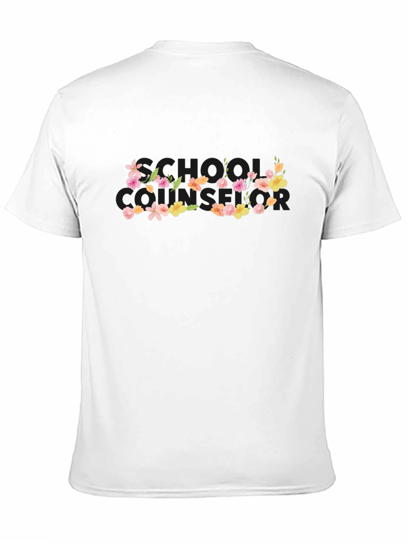 Floral Bonjour T-Shirt - Black