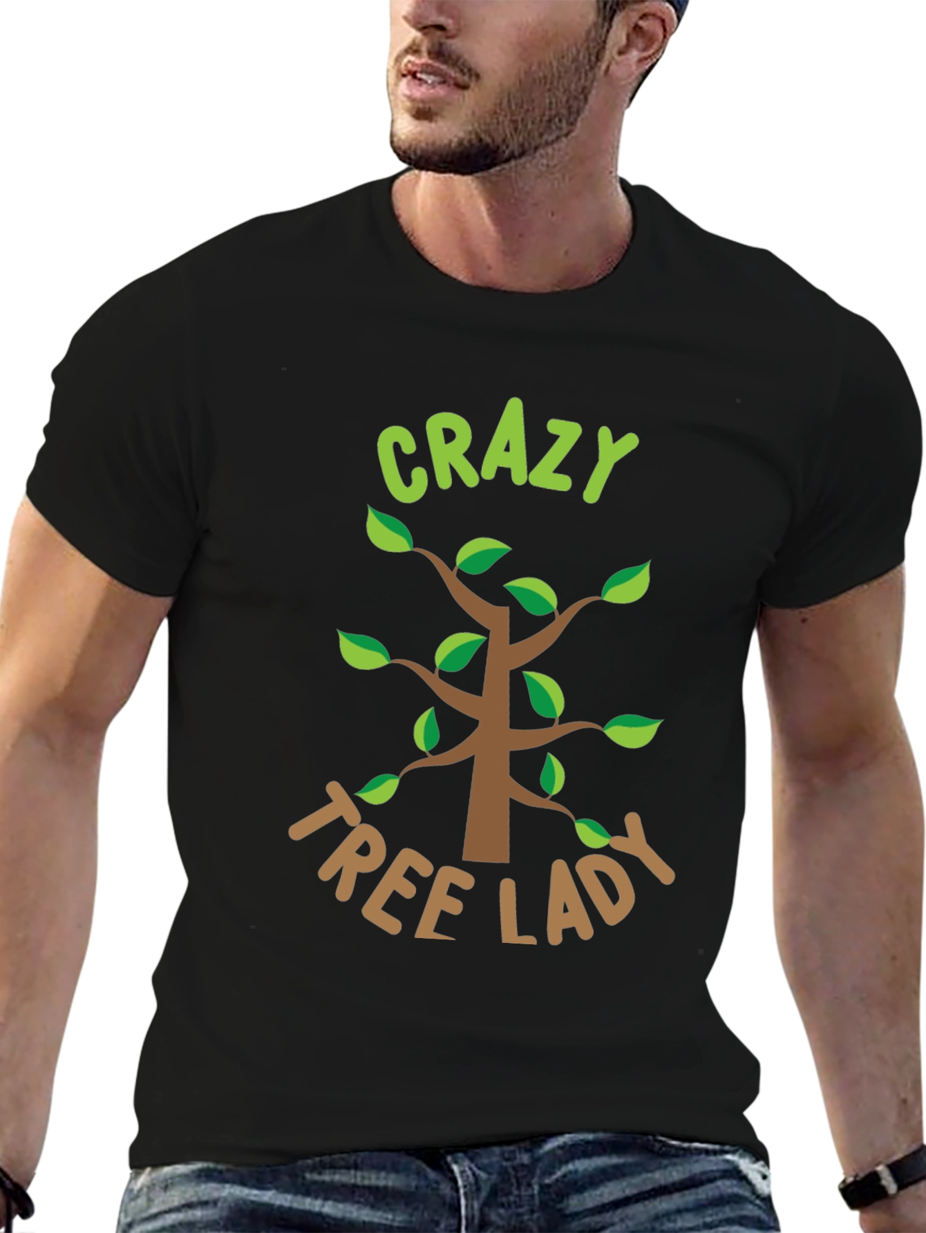 Crazy Tree Lady Graphic Tee - Nature Lover Shirt
