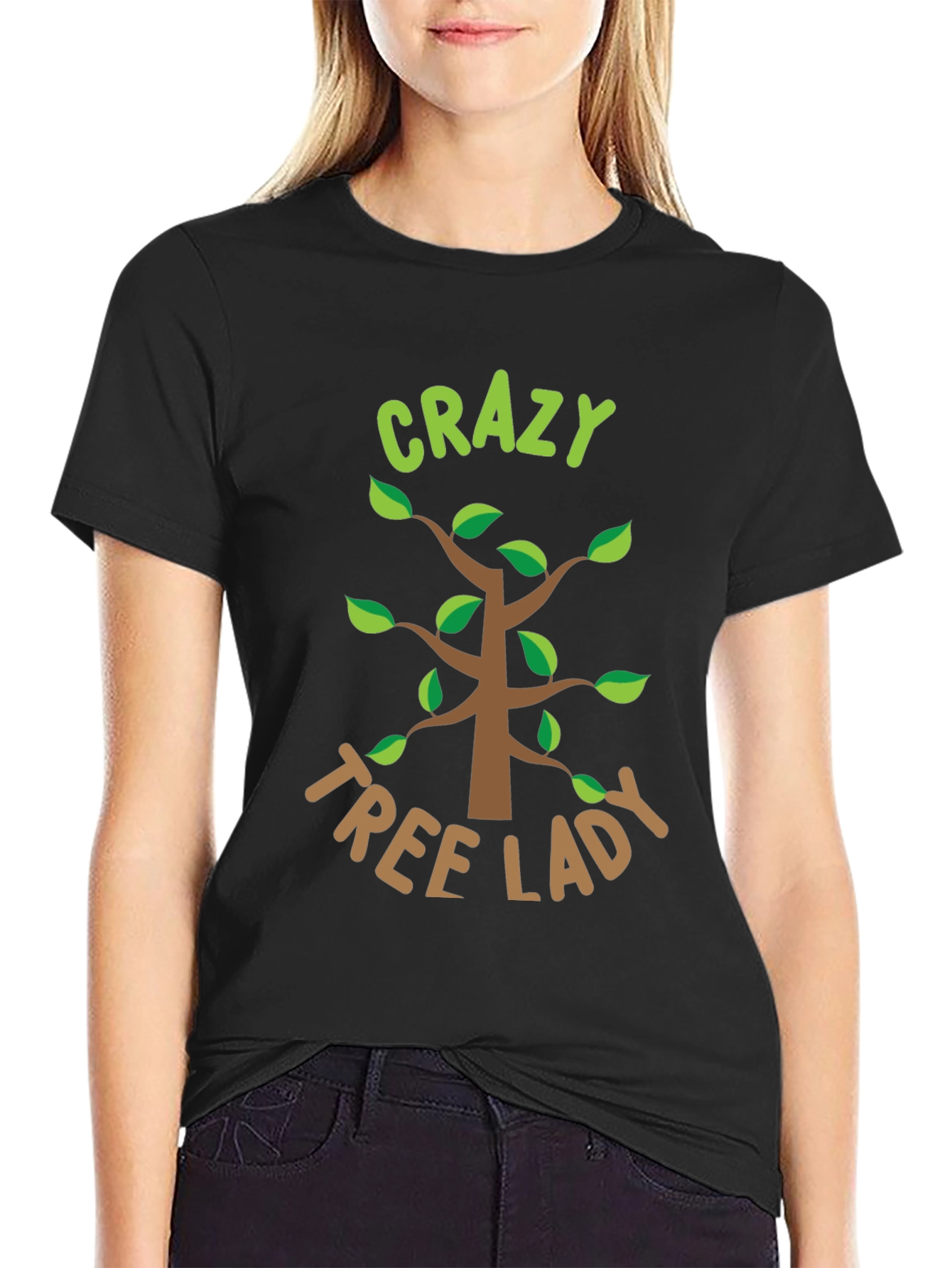 Crazy Tree Lady Graphic Tee - Nature Lover Shirt