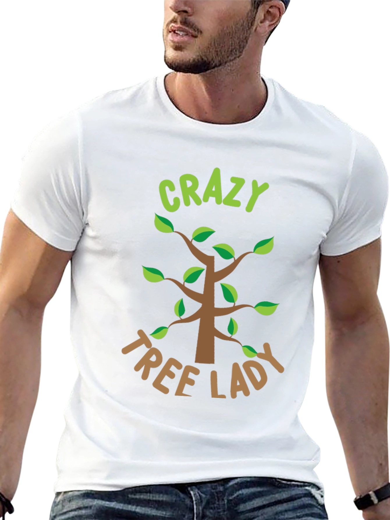 Crazy Tree Lady Graphic Tee - Nature Lover Shirt