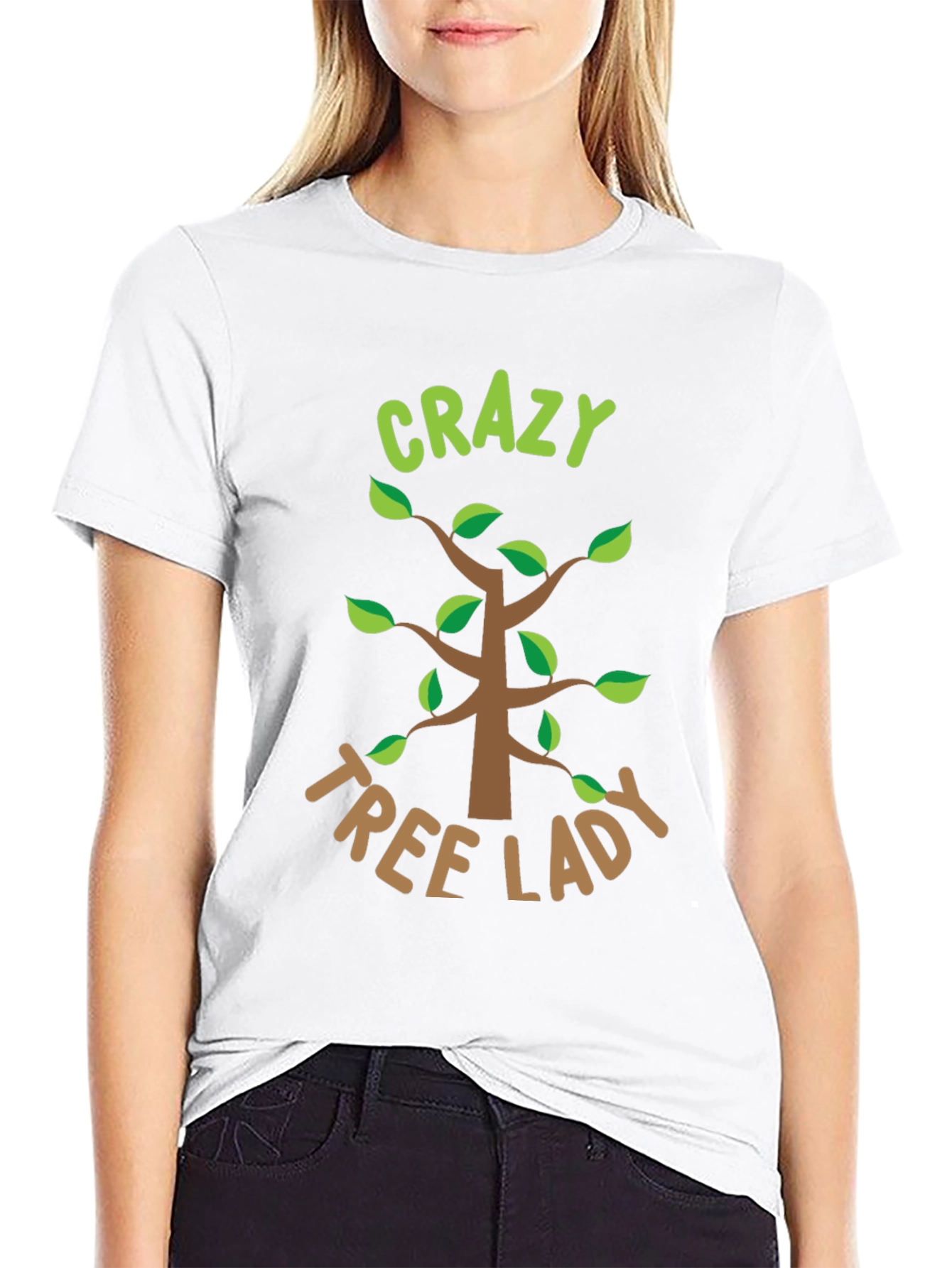 Crazy Tree Lady Graphic Tee - Nature Lover Shirt