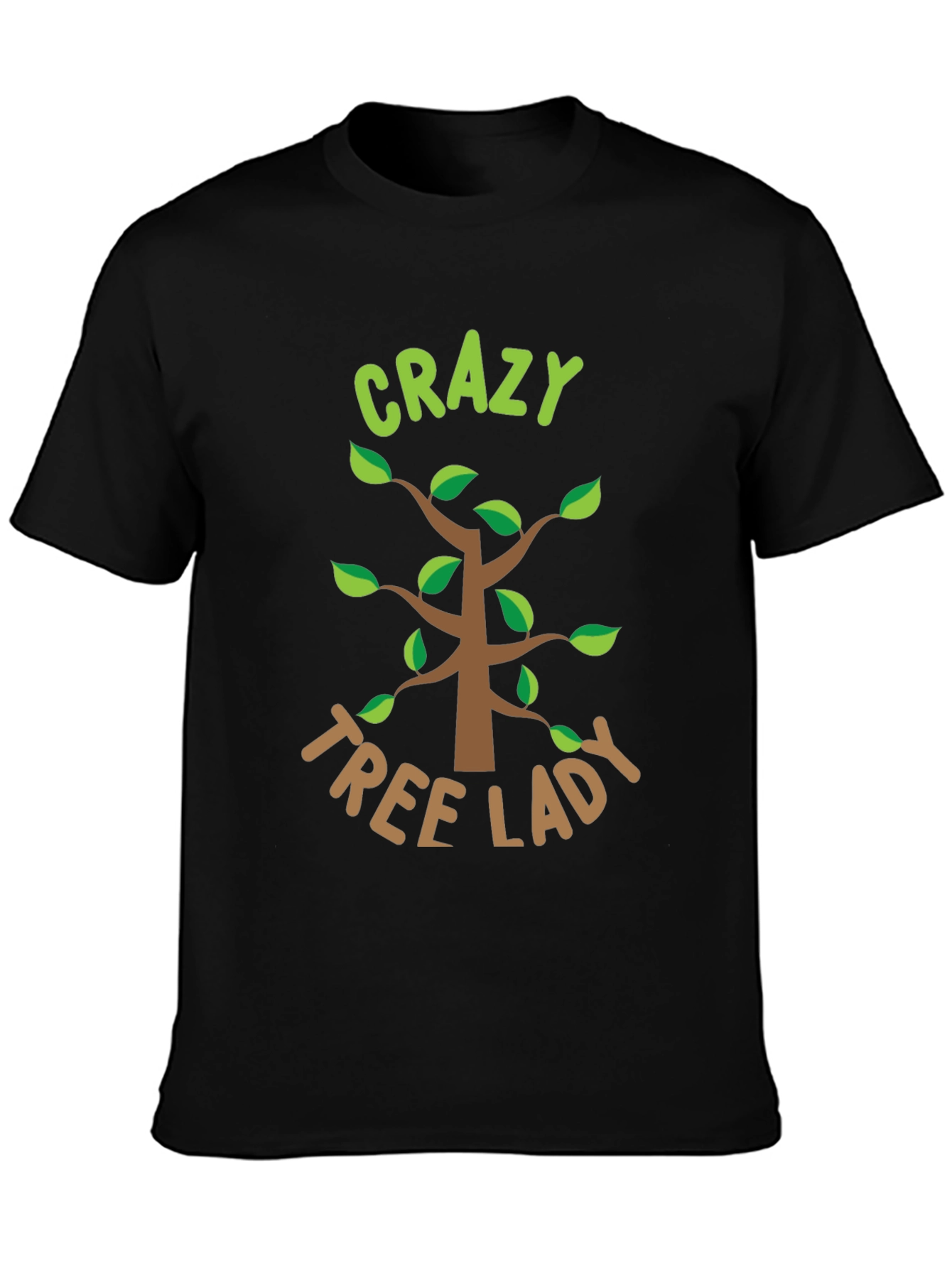 Crazy Tree Lady Graphic Tee - Nature Lover Shirt