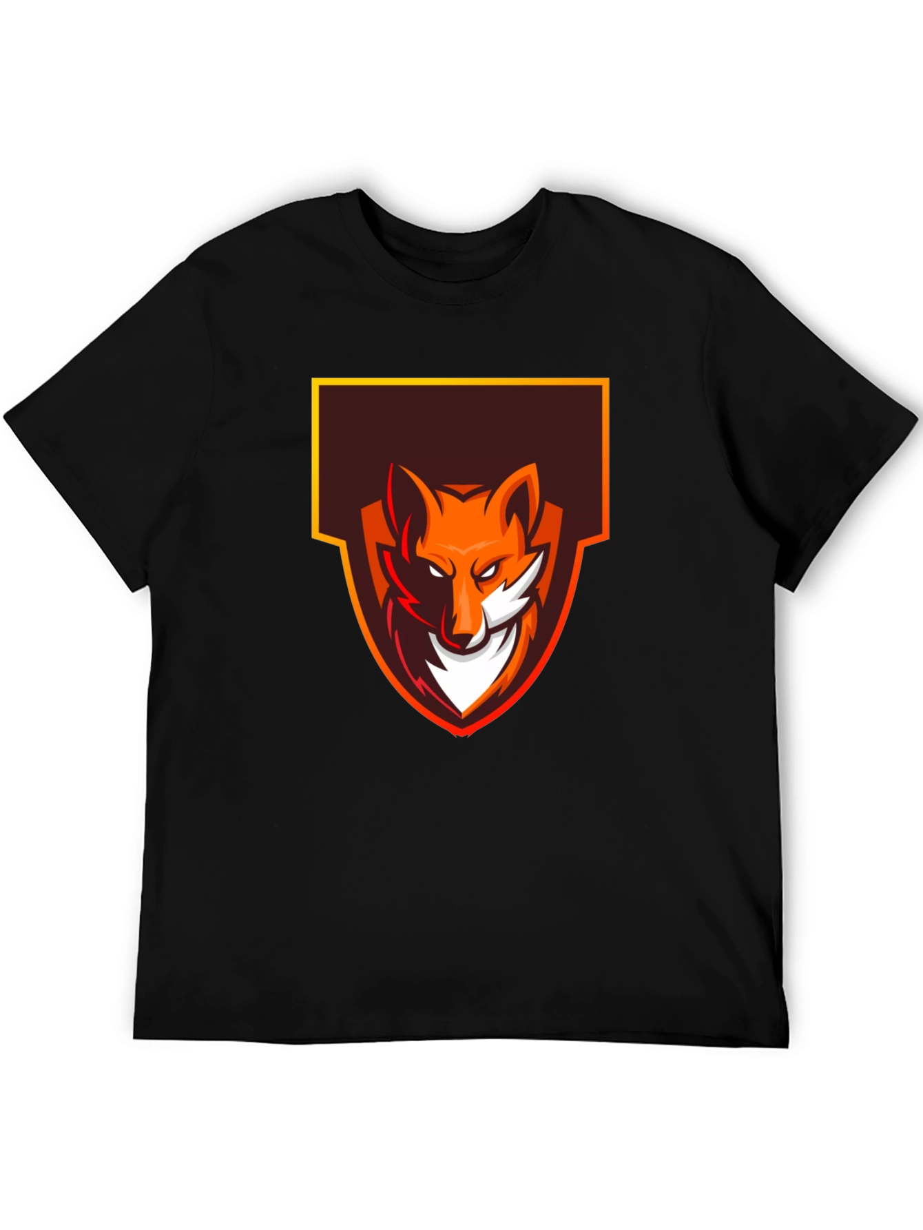 Bold Fox Graphic Tee - Black