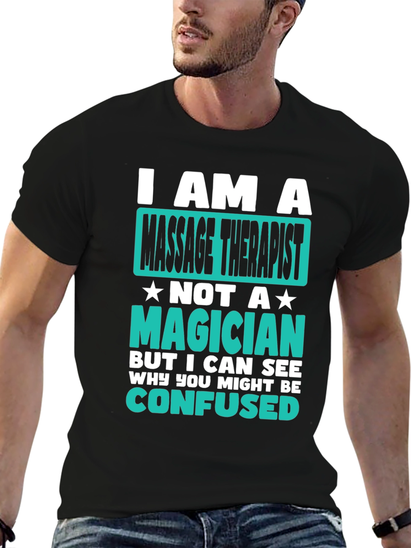 Massage Therapist T-Shirt Funny Magician Gift