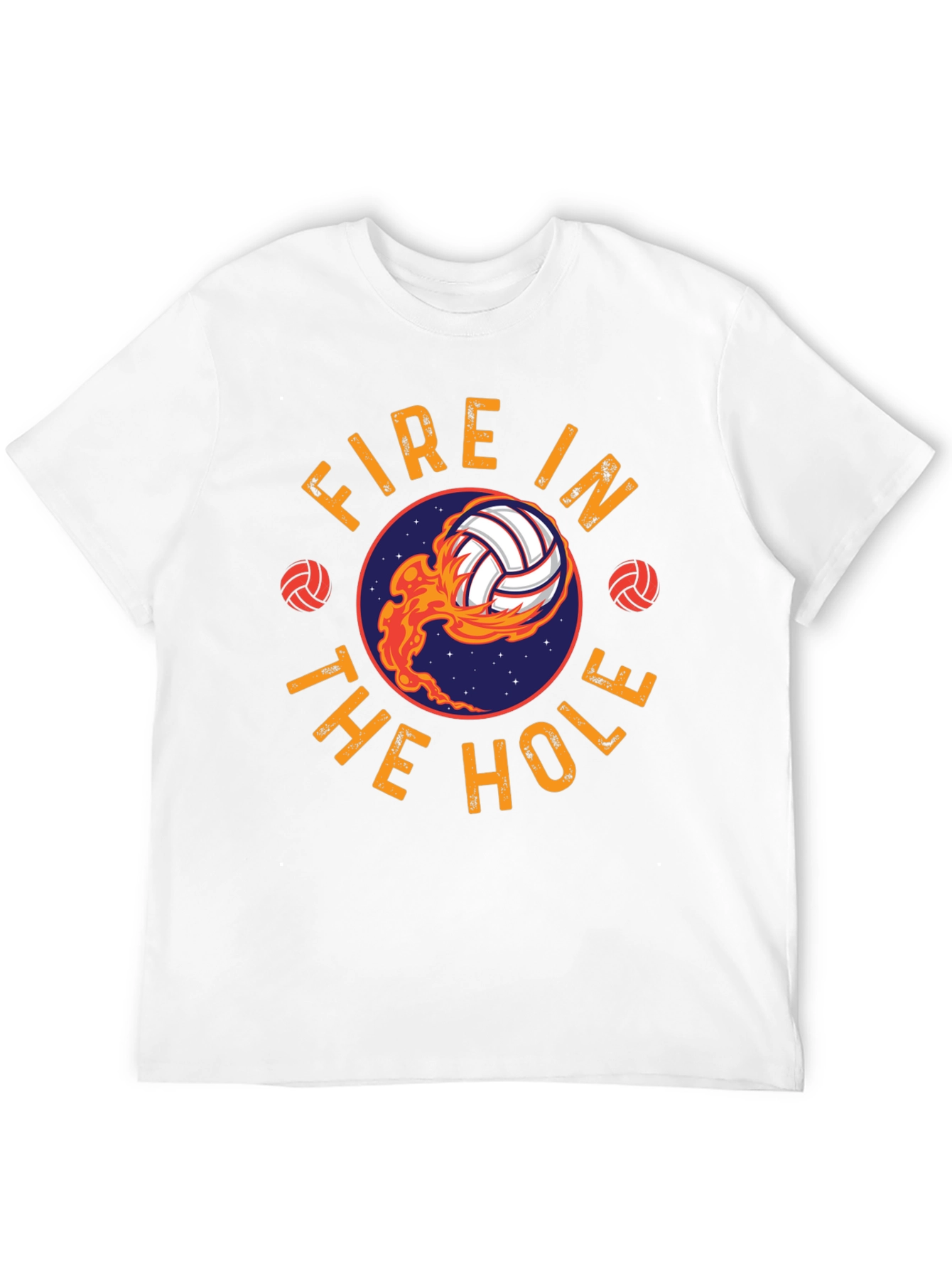 Fire In The Hole Volleyball T-Shirt - Black