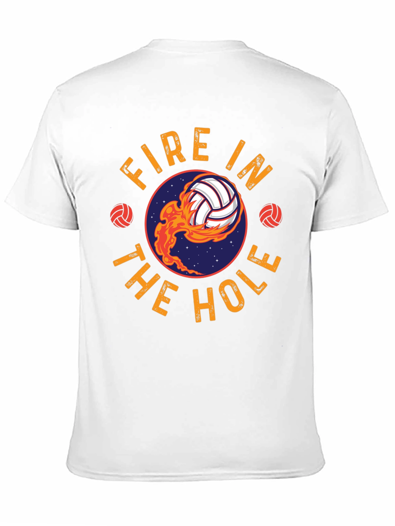 Fire In The Hole Volleyball T-Shirt - Black