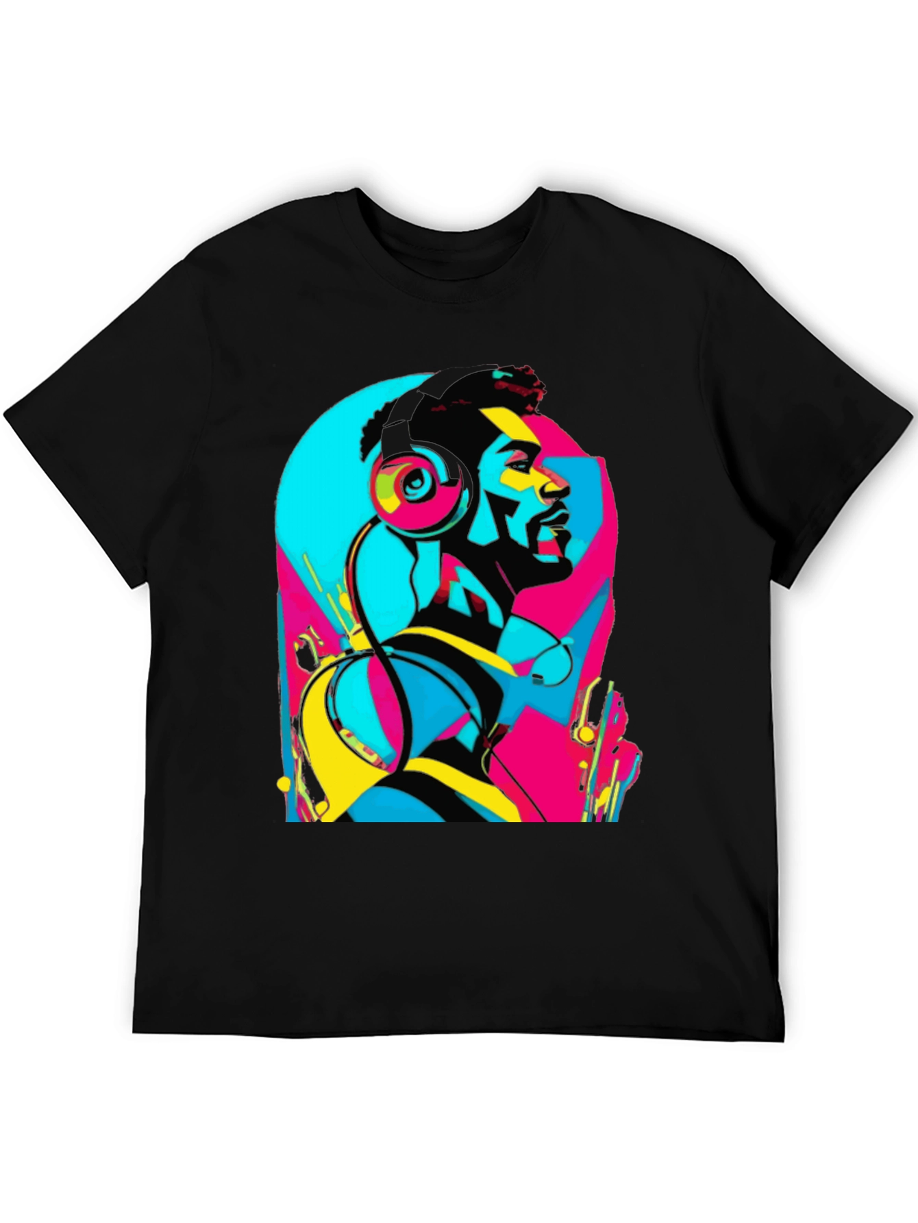 Abstract Music Lover Graphic Tee
