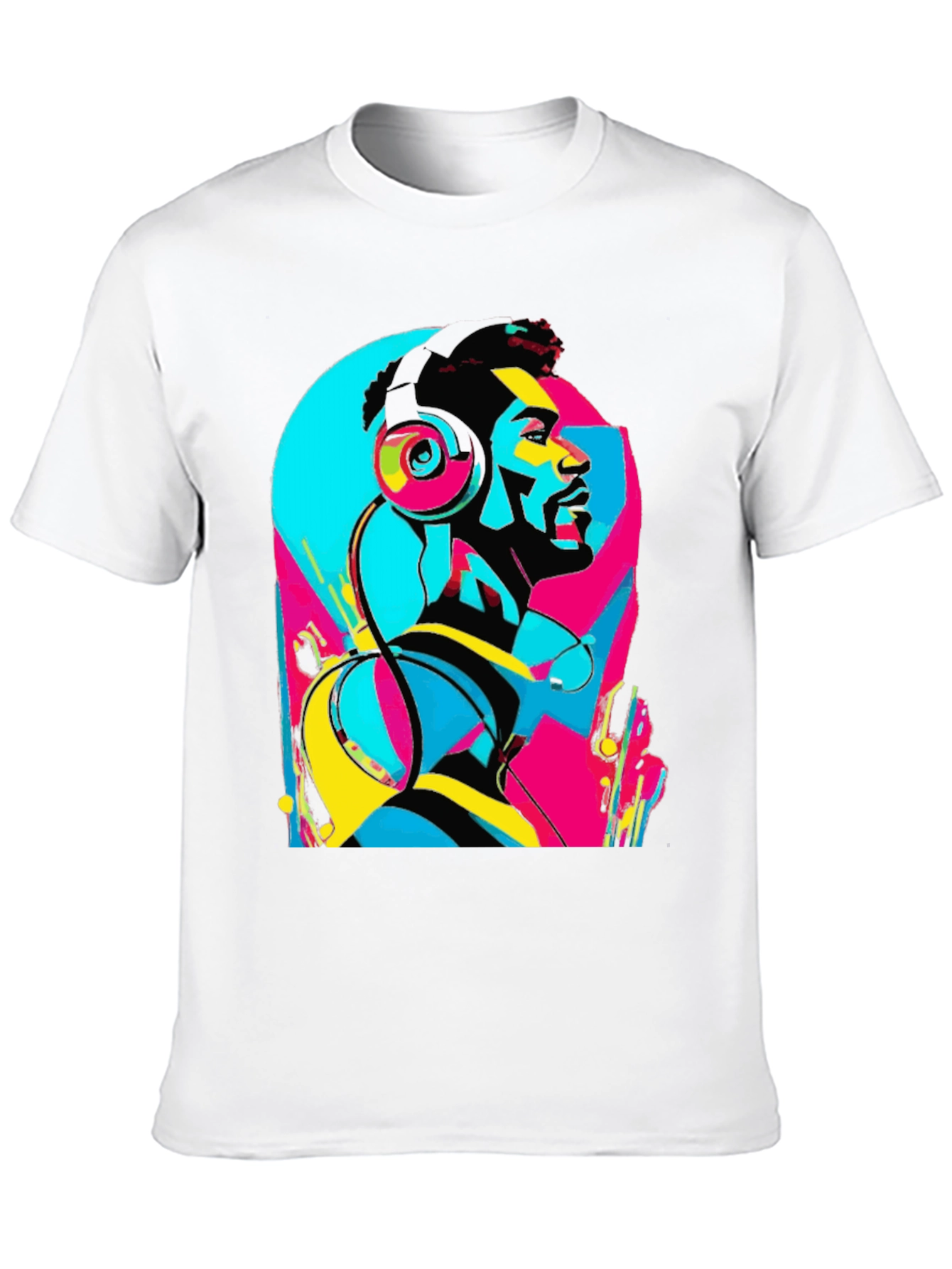Abstract Music Lover Graphic Tee