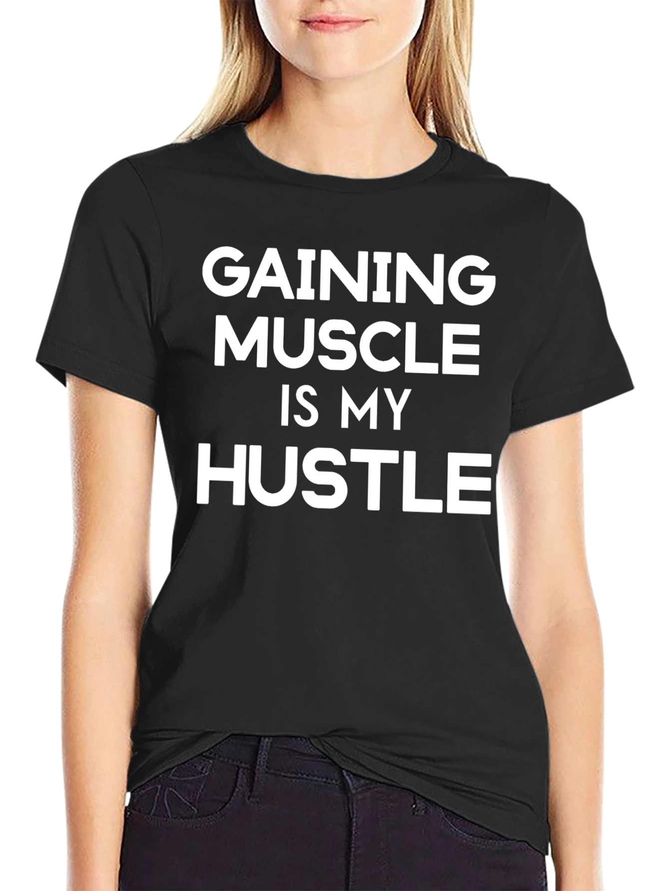 Gaining Muscle Hustle T-Shirt