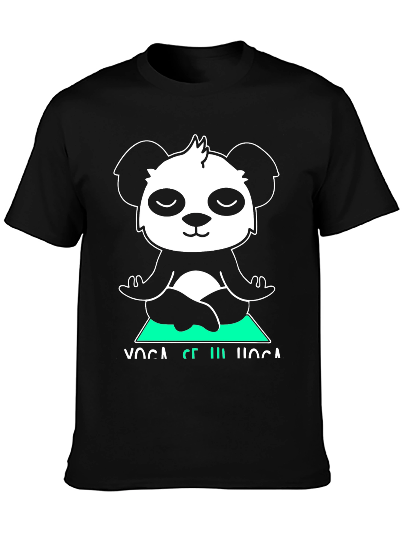 Yoga Panda Graphic Tee - Meditating Bear Shirt