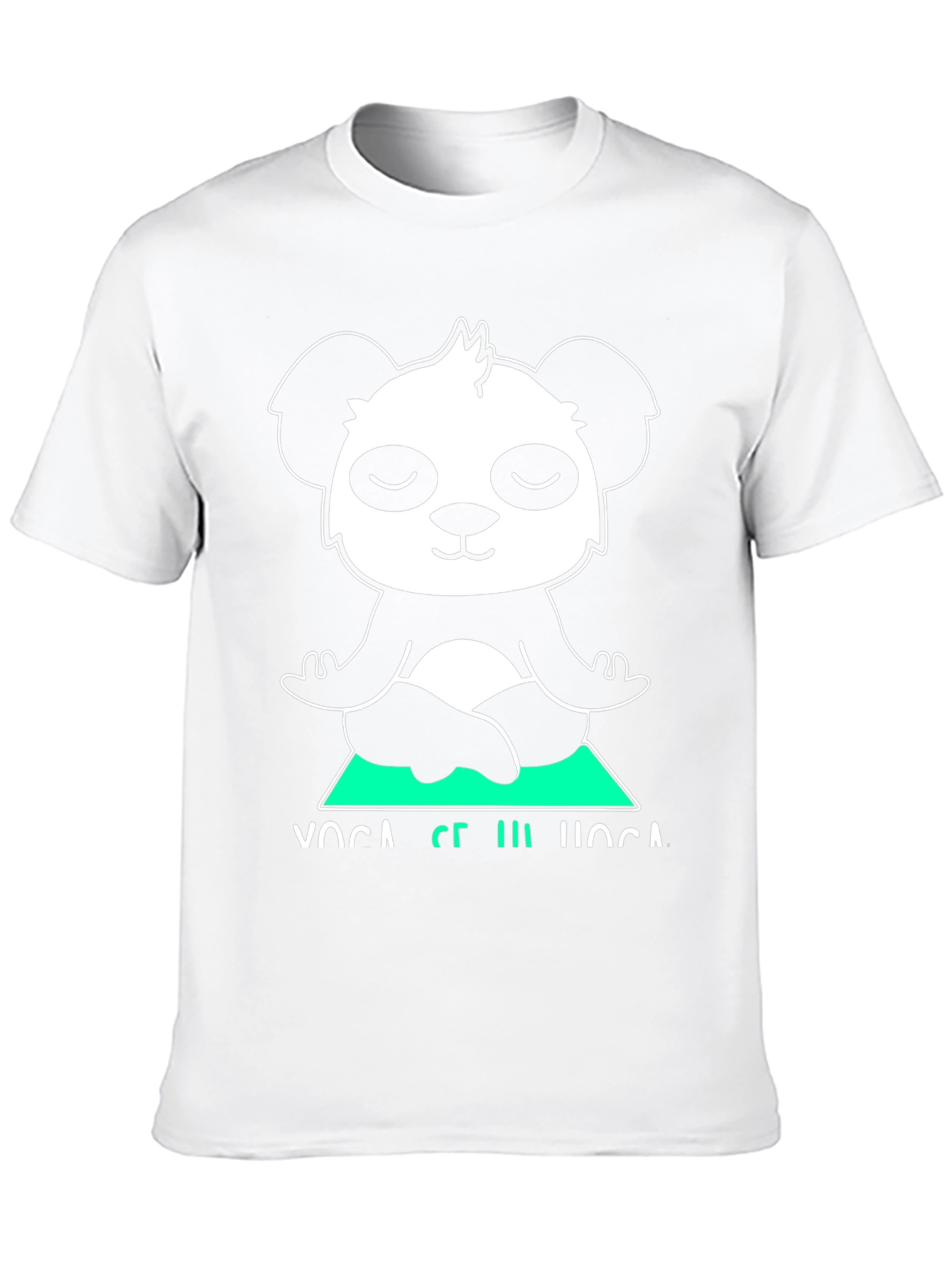 Yoga Panda Graphic Tee - Meditating Bear Shirt