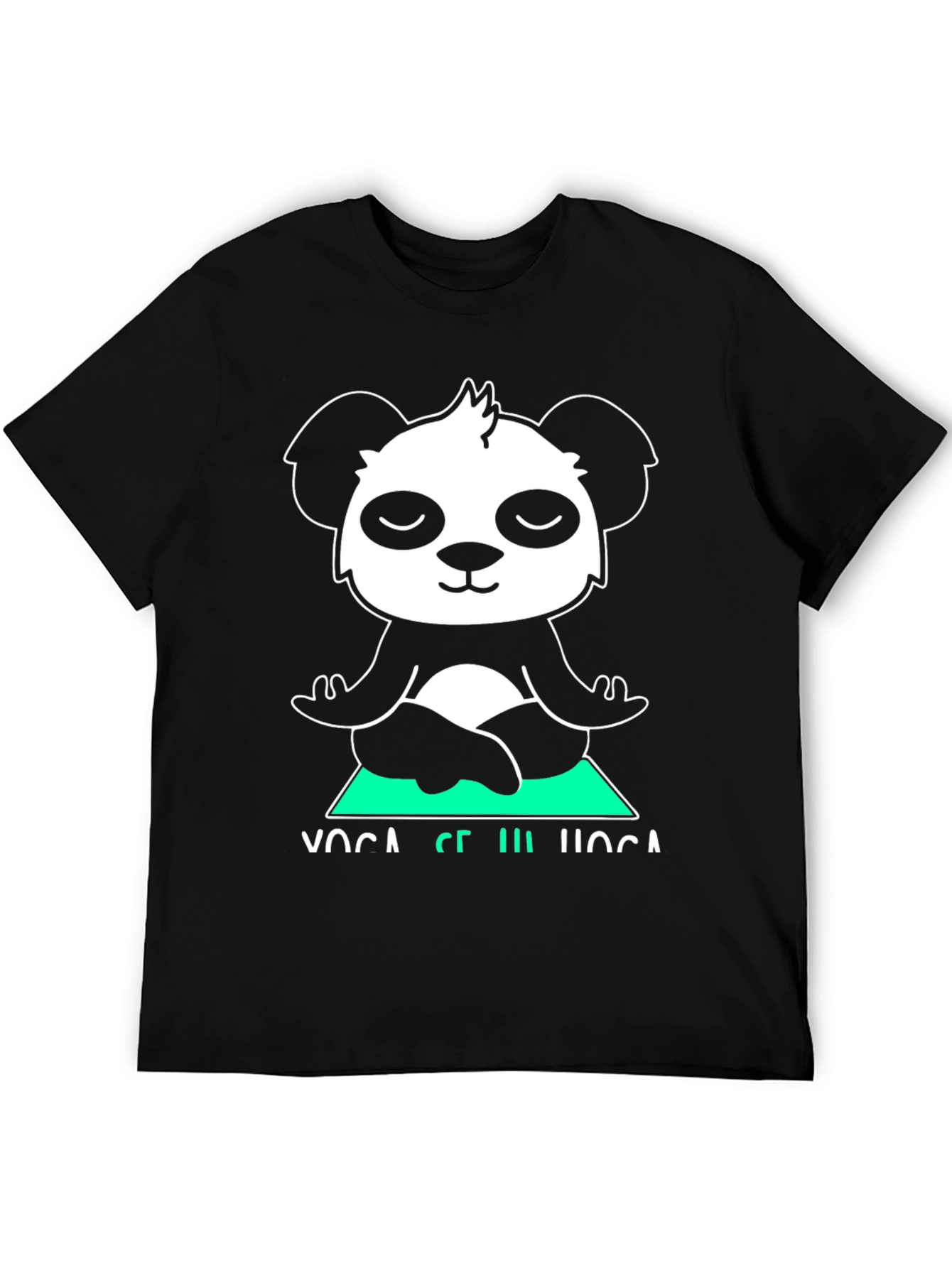 Yoga Panda Graphic Tee - Meditating Bear Shirt