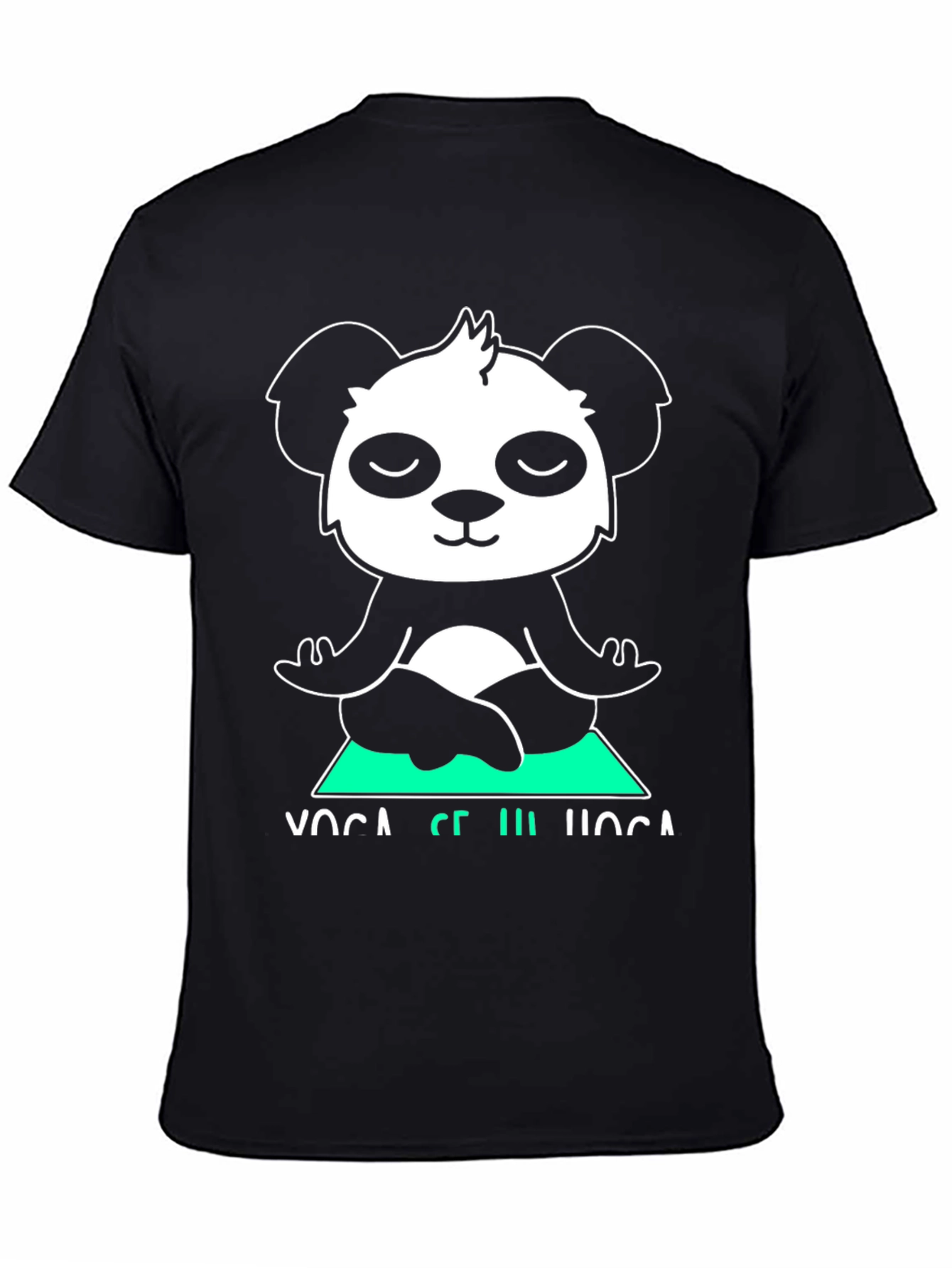 Yoga Panda Graphic Tee - Meditating Bear Shirt