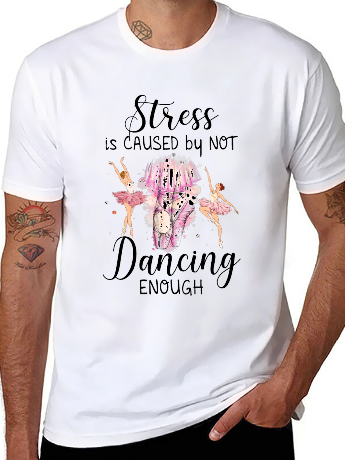 Stress is Caused by Not Dancing T-Shirt