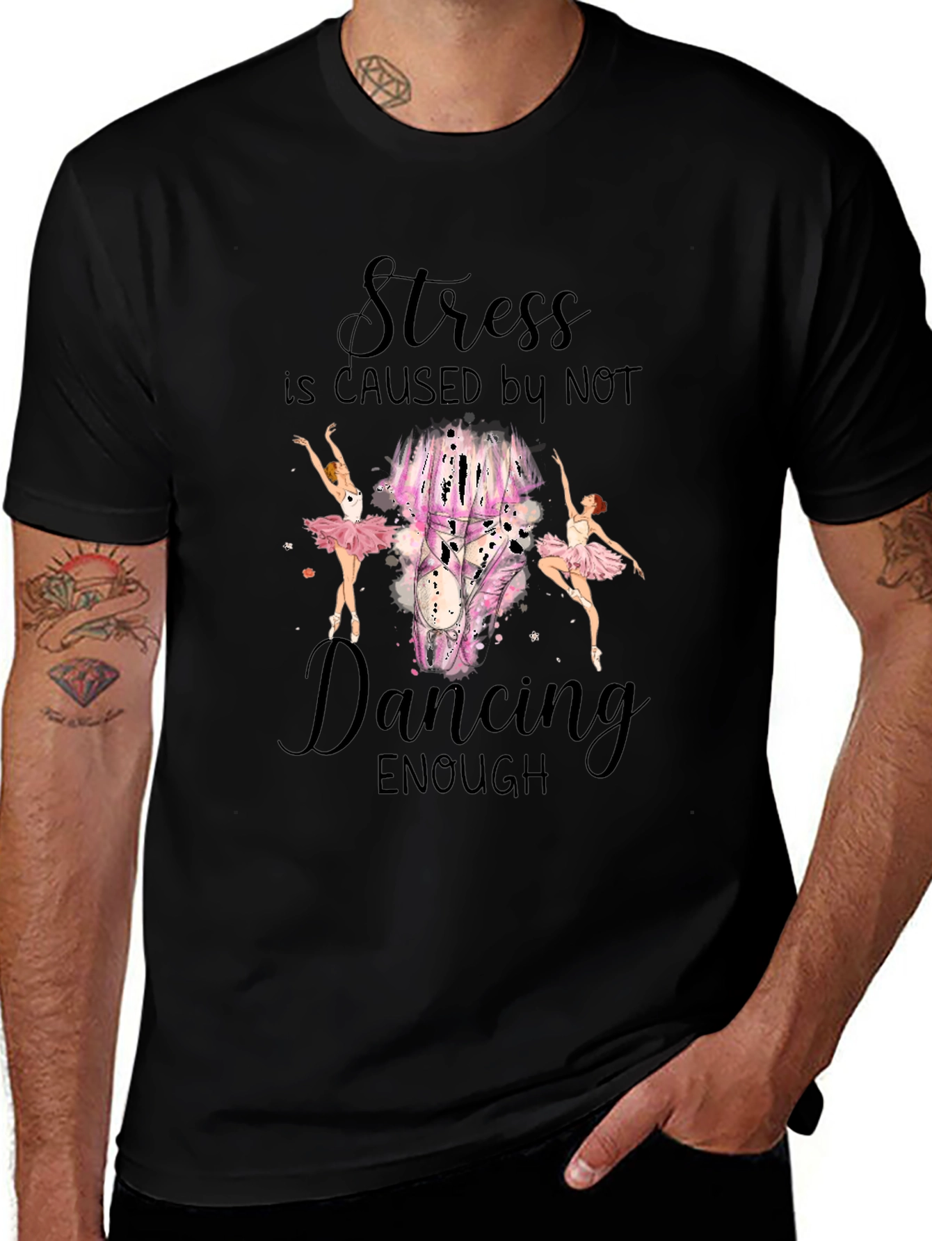 Stress is Caused by Not Dancing T-Shirt