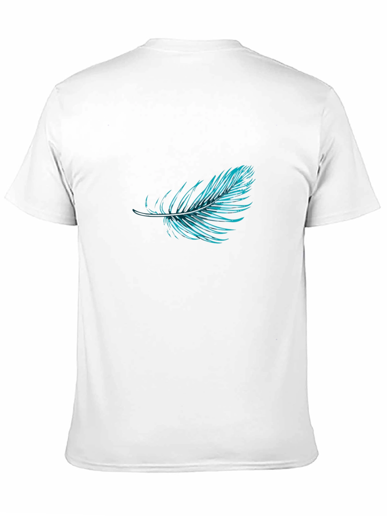 Feather Graphic Black T-Shirt | Stylish Casual Wear